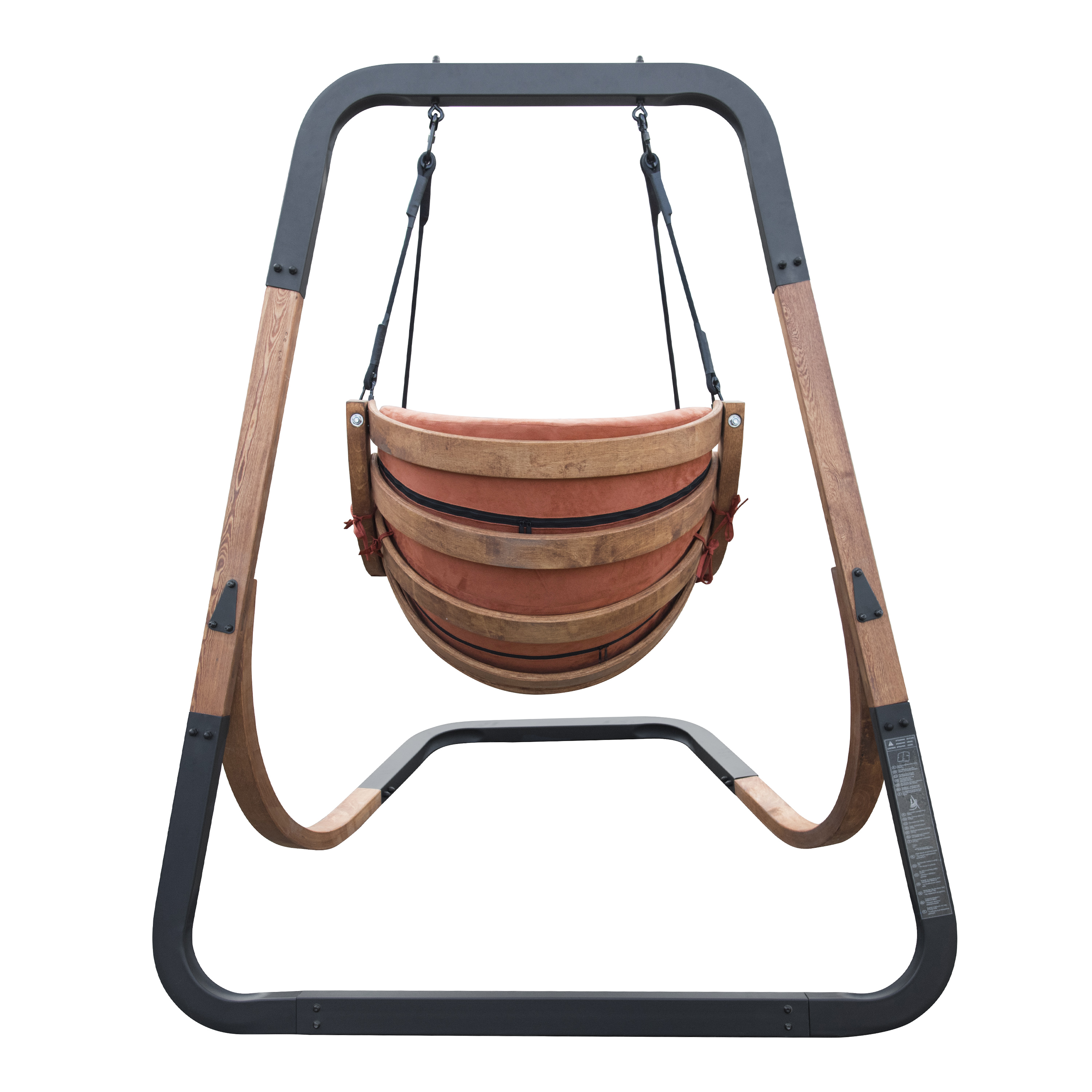 Capri Single Swing Chair Terracotta