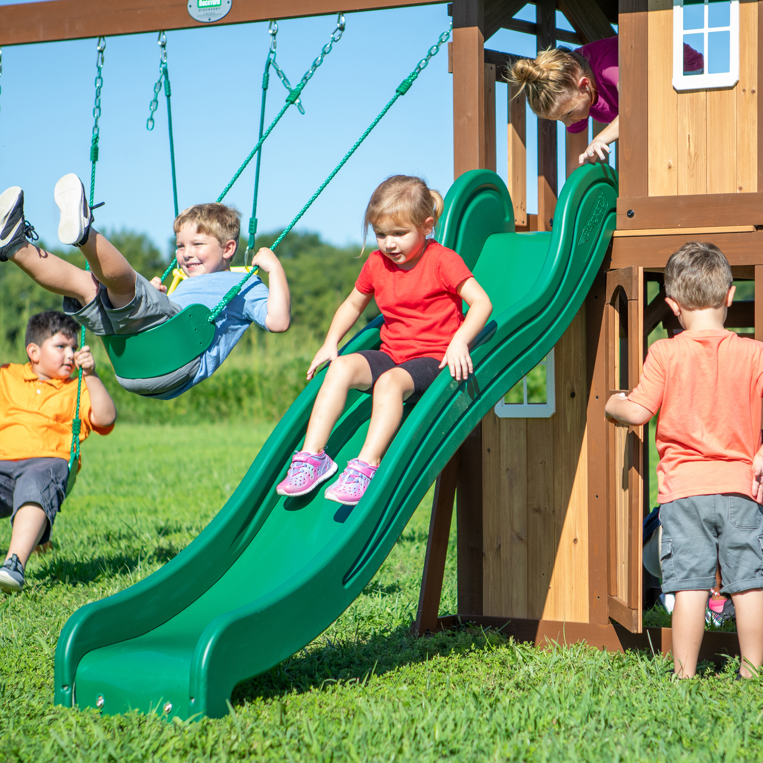 Lakewood Swing Set with Slide 