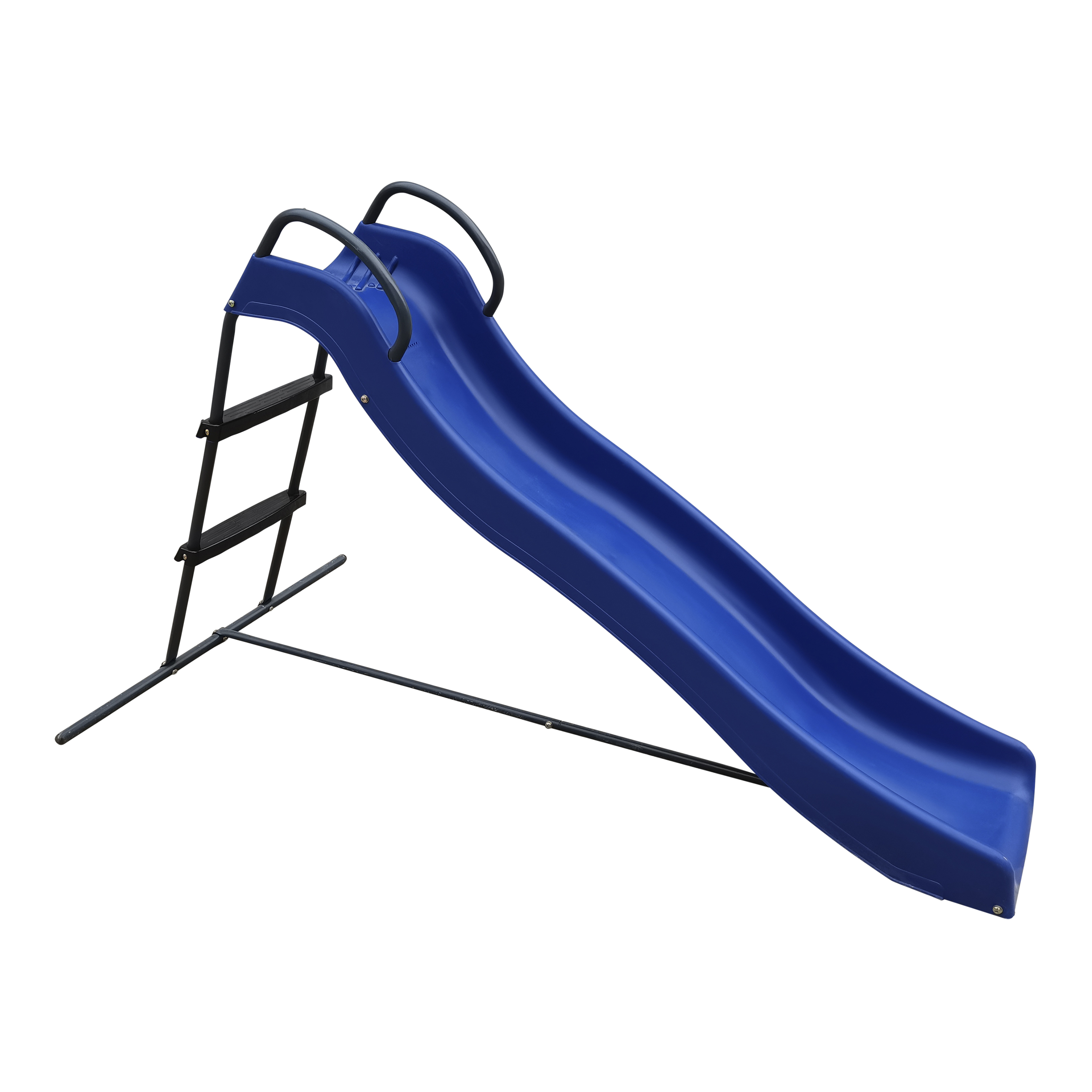 Freestanding Slide with water connection 180cm Blue/Anthracite