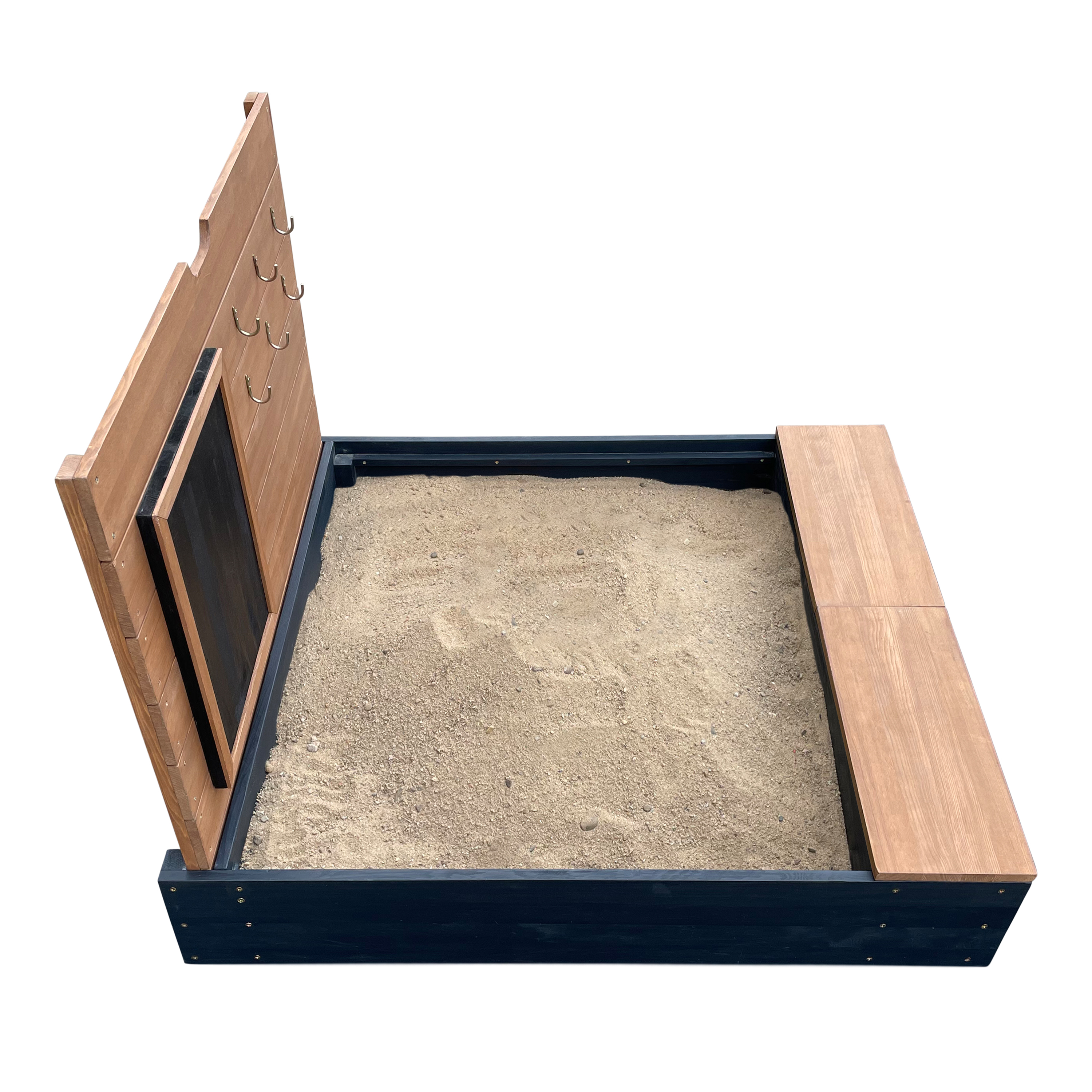 AXI Mandy Sandbox with Storage and Lid - Anthracite/Brown