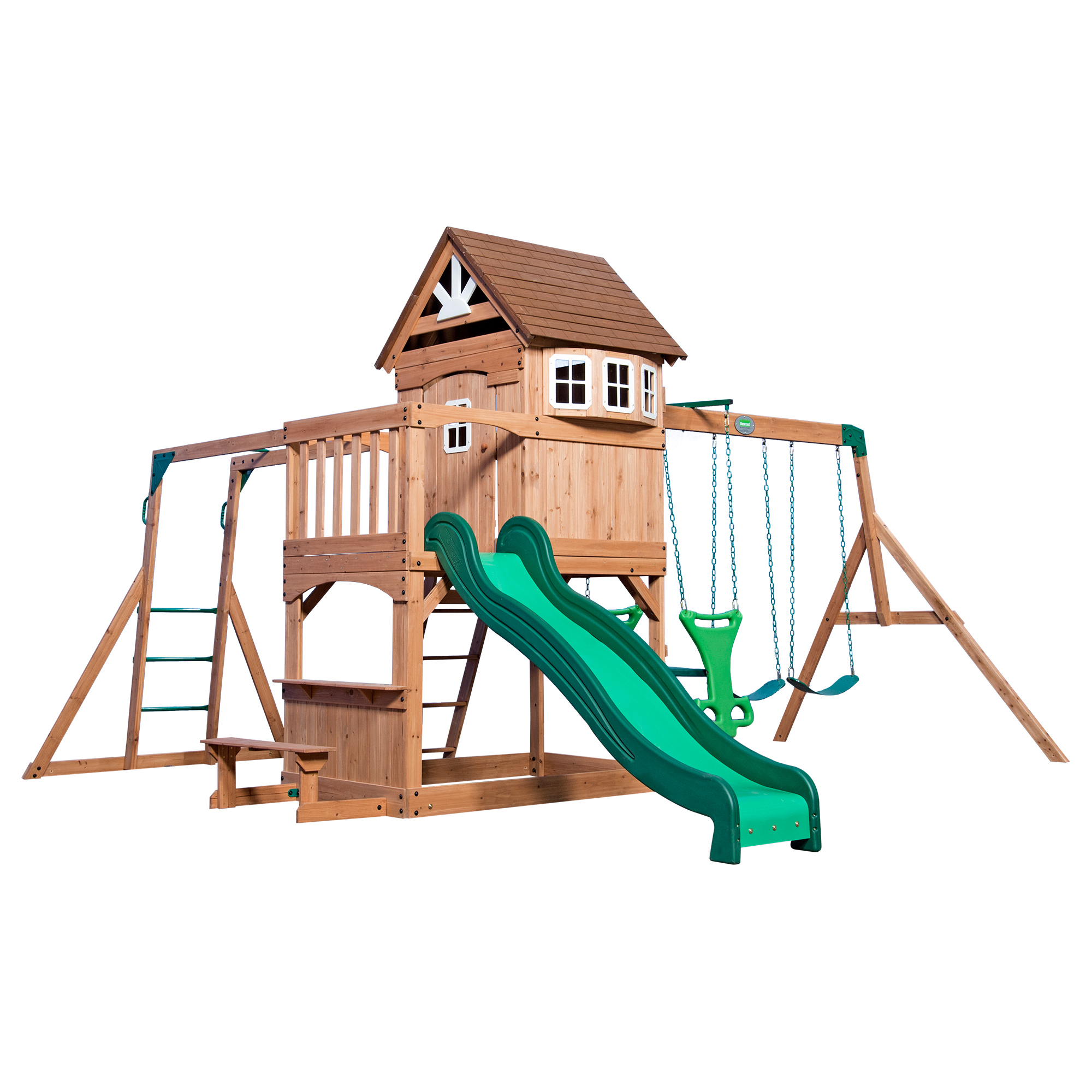 Montpelier Swing Set with Slide and Climbing frame