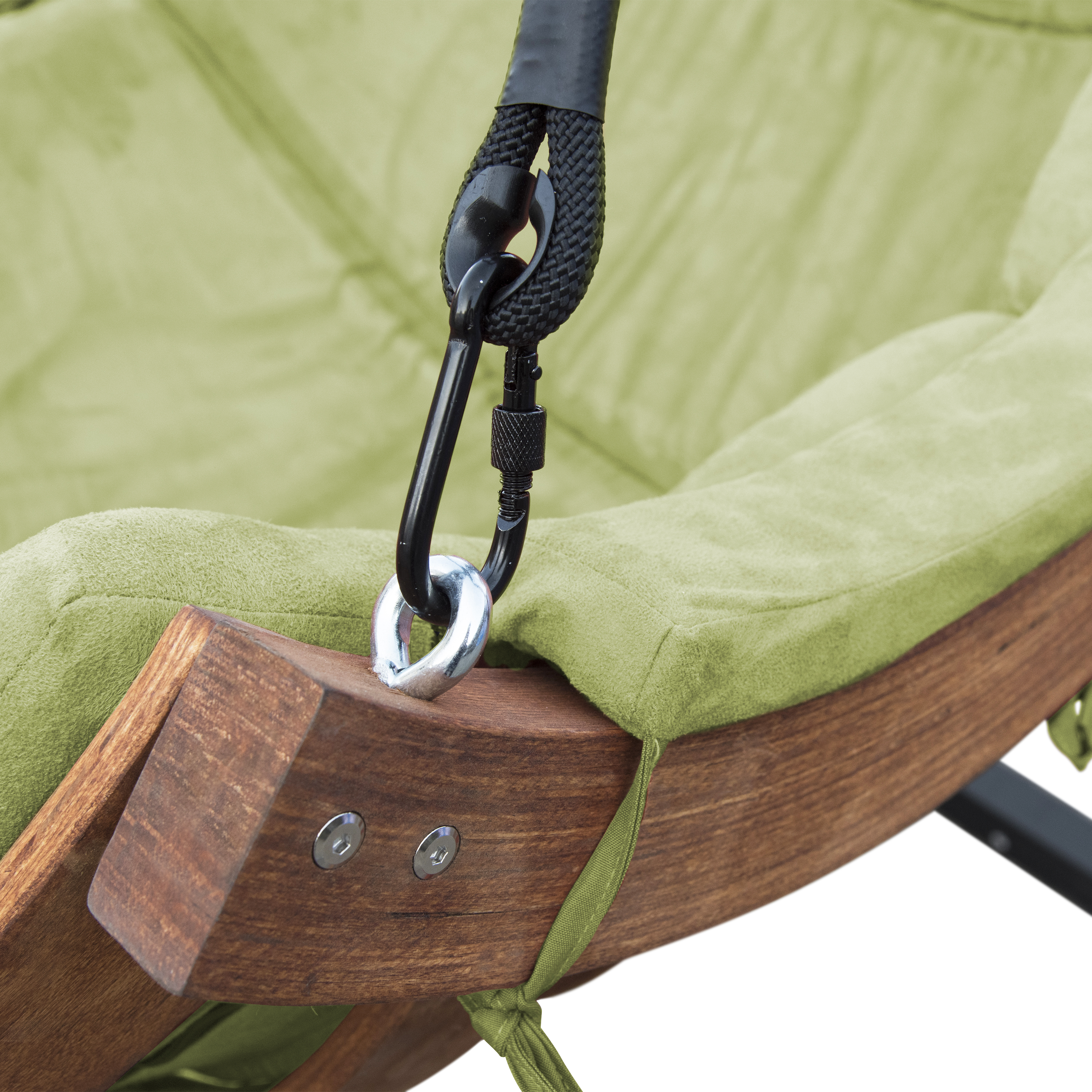 Capri Single Swing Chair Green