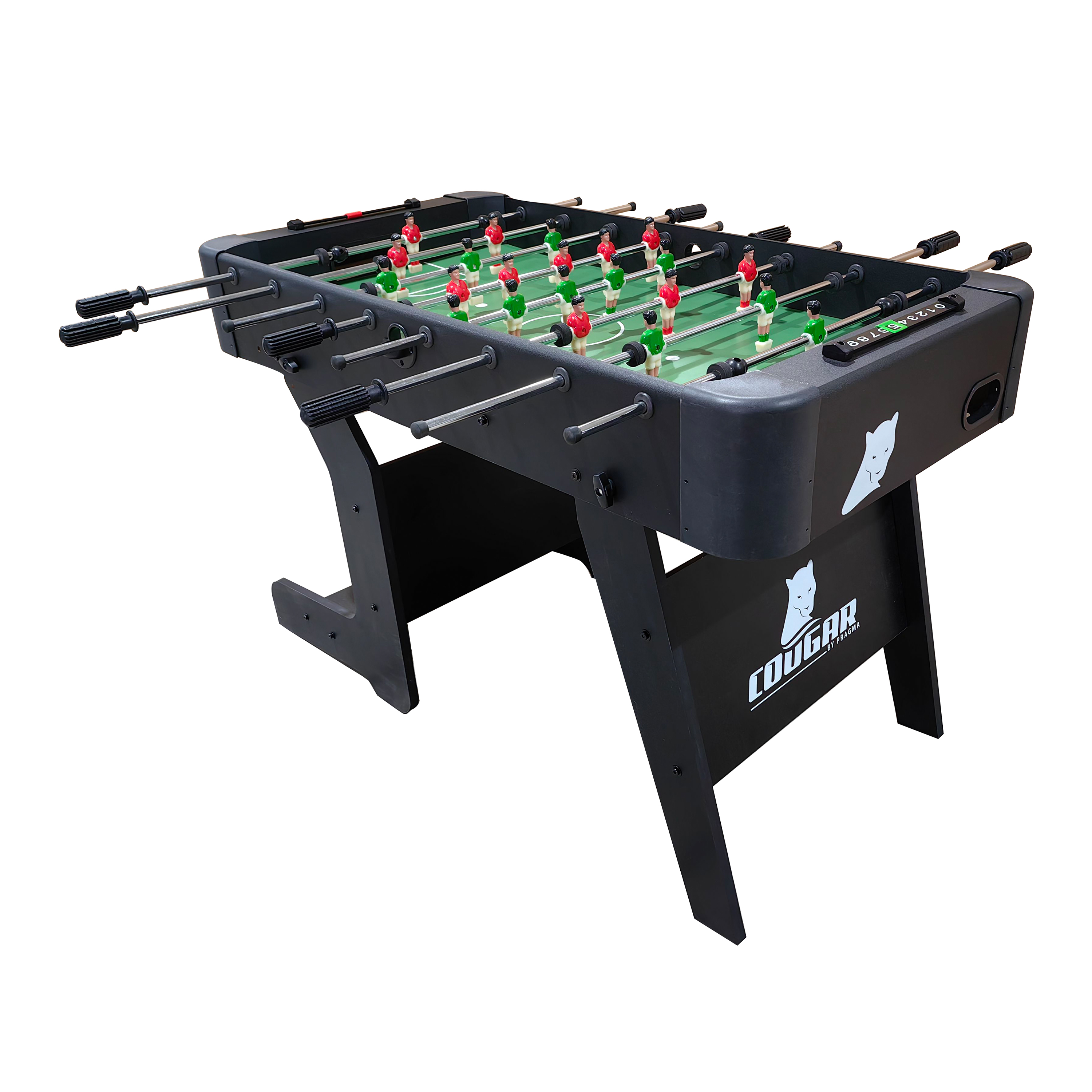 Cougar Around The World Folding Football Table Black