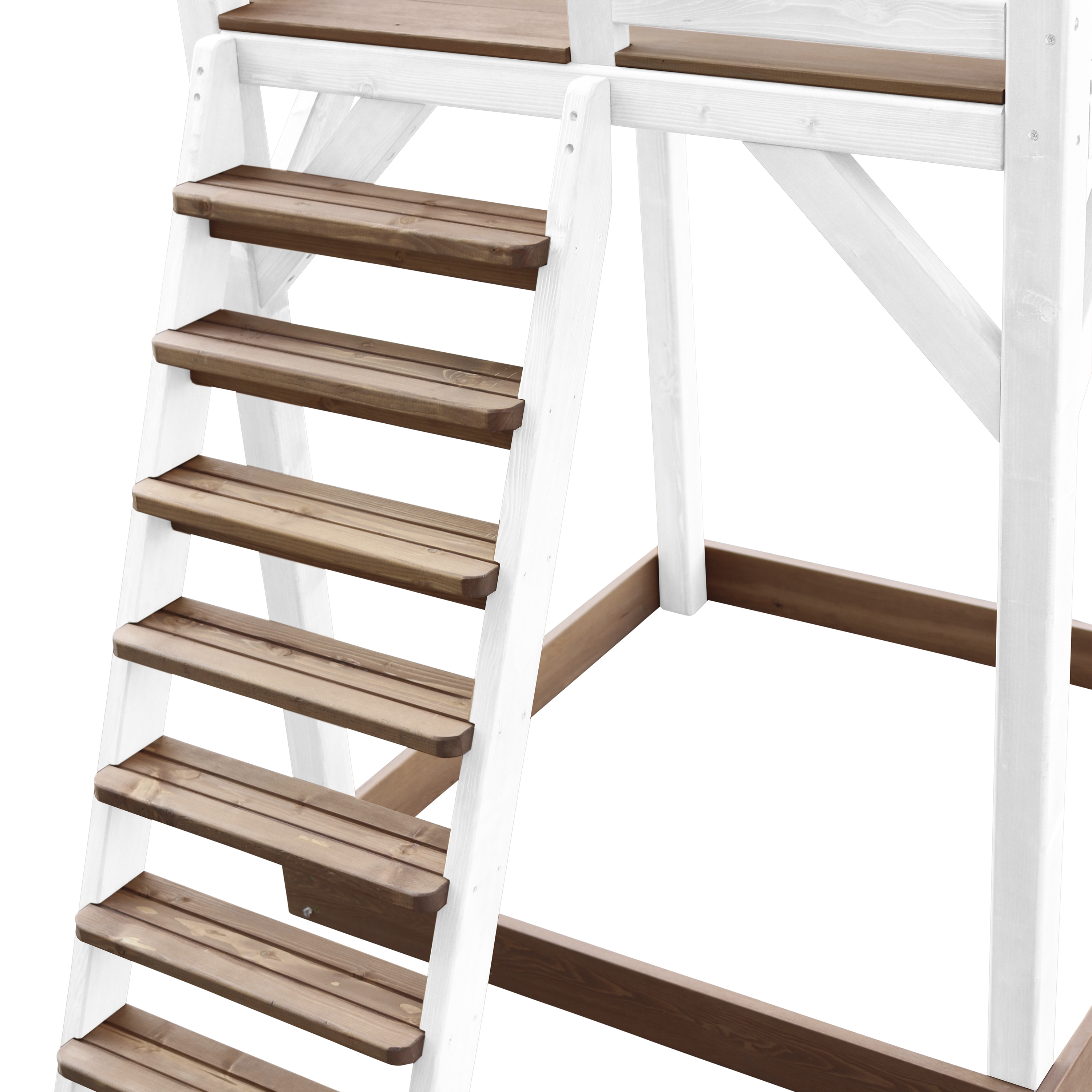 Beach Tower with Roxy Nest Swing Brown/white - White Slide