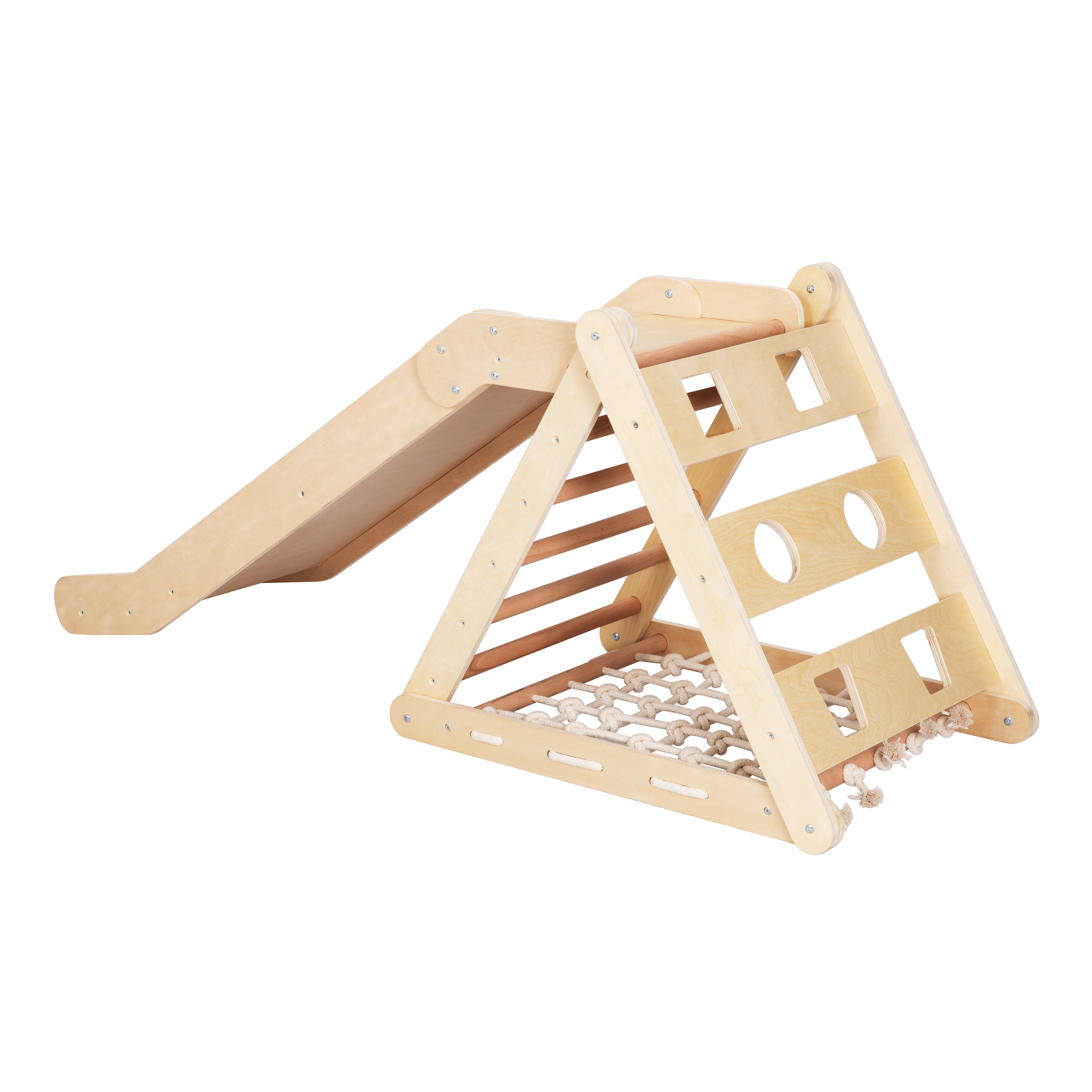 Sammie 2-in-1 Wooden Climbing Triangle with Slide