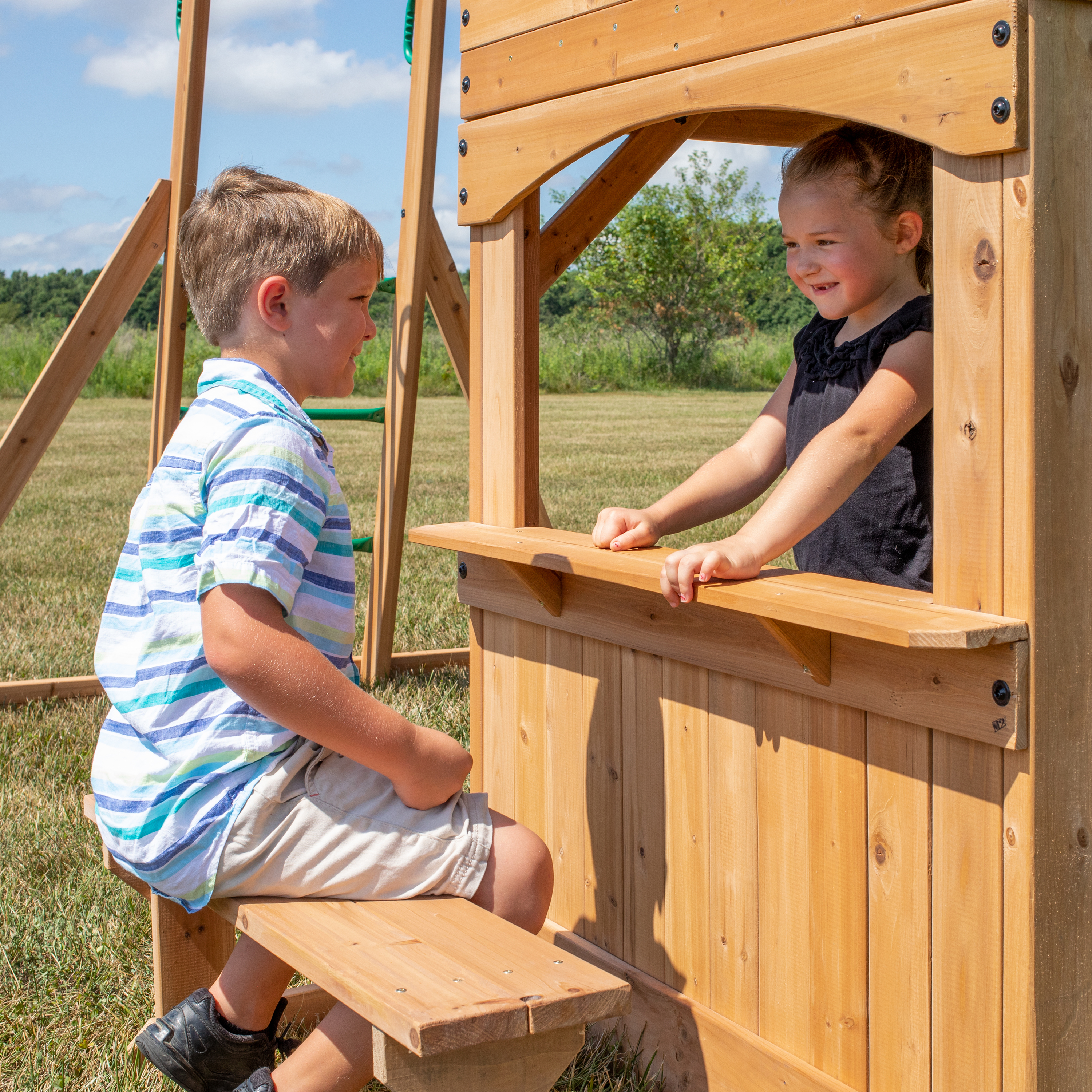 Montpelier Swing Set with Slide and Climbing frame