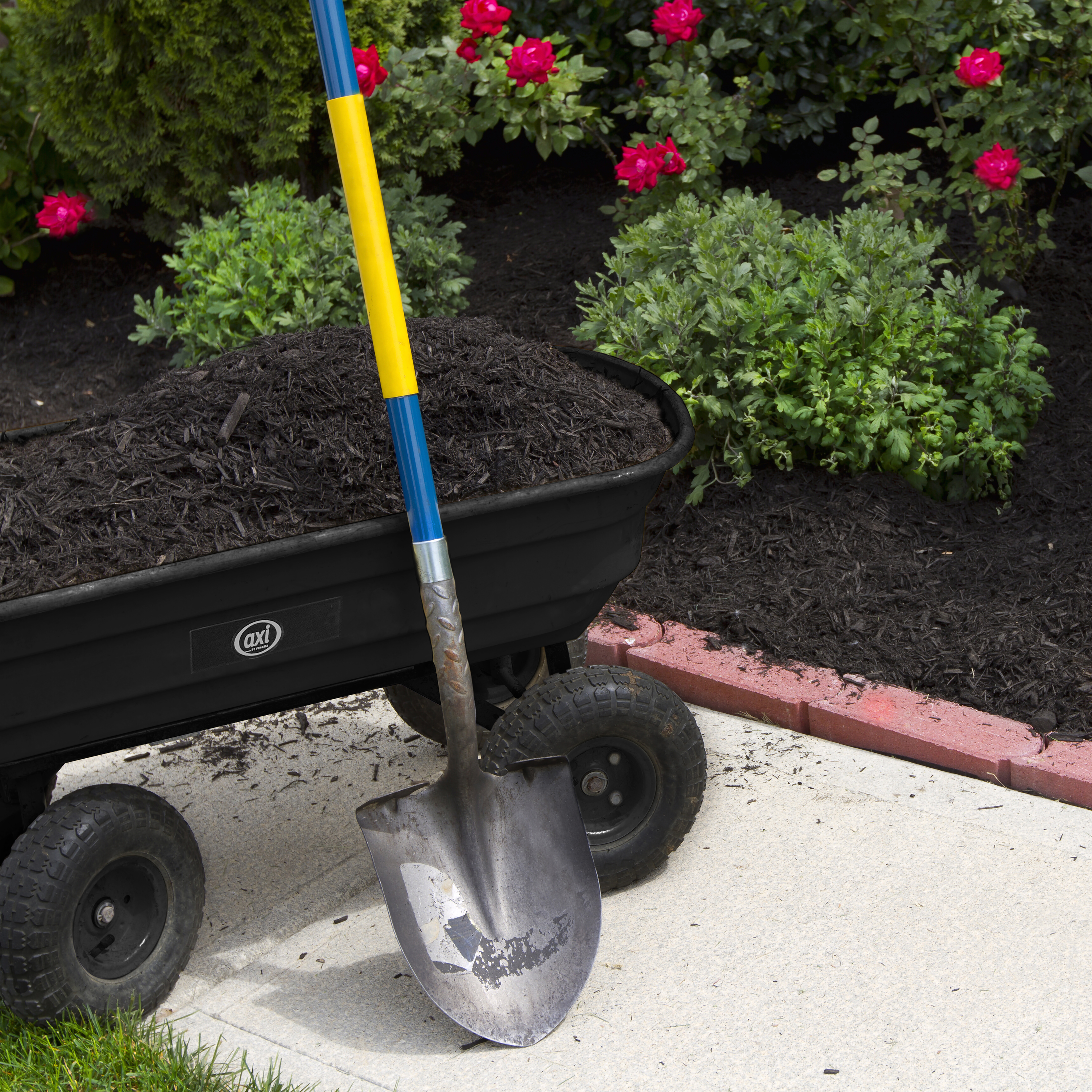 AG75 Dump Truck / Charrette de jardin avec basculeur Noir