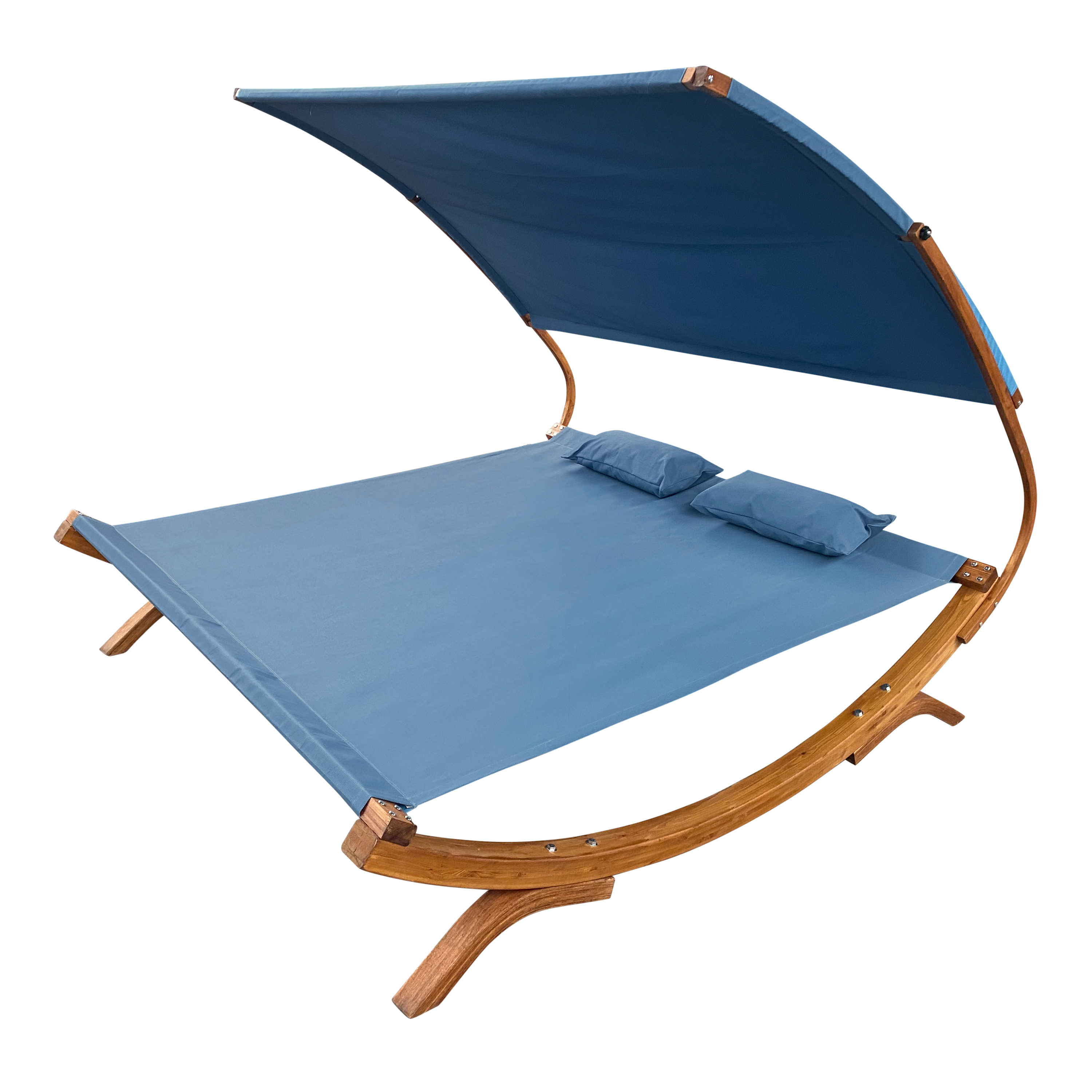 Mallorca Double Bed with Sunshade Blue