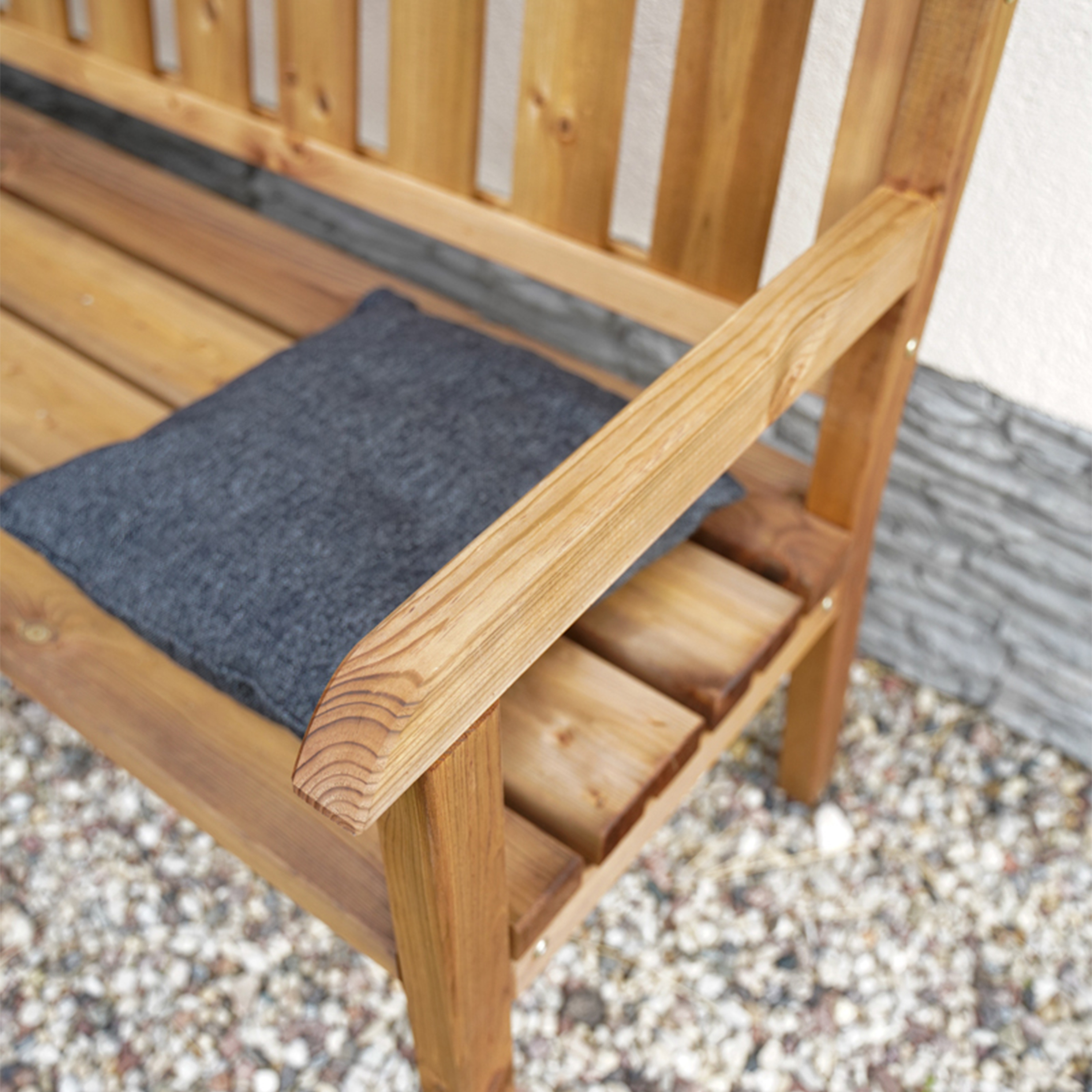 Charlotte Wooden Garden Bench 170 cm - Brown