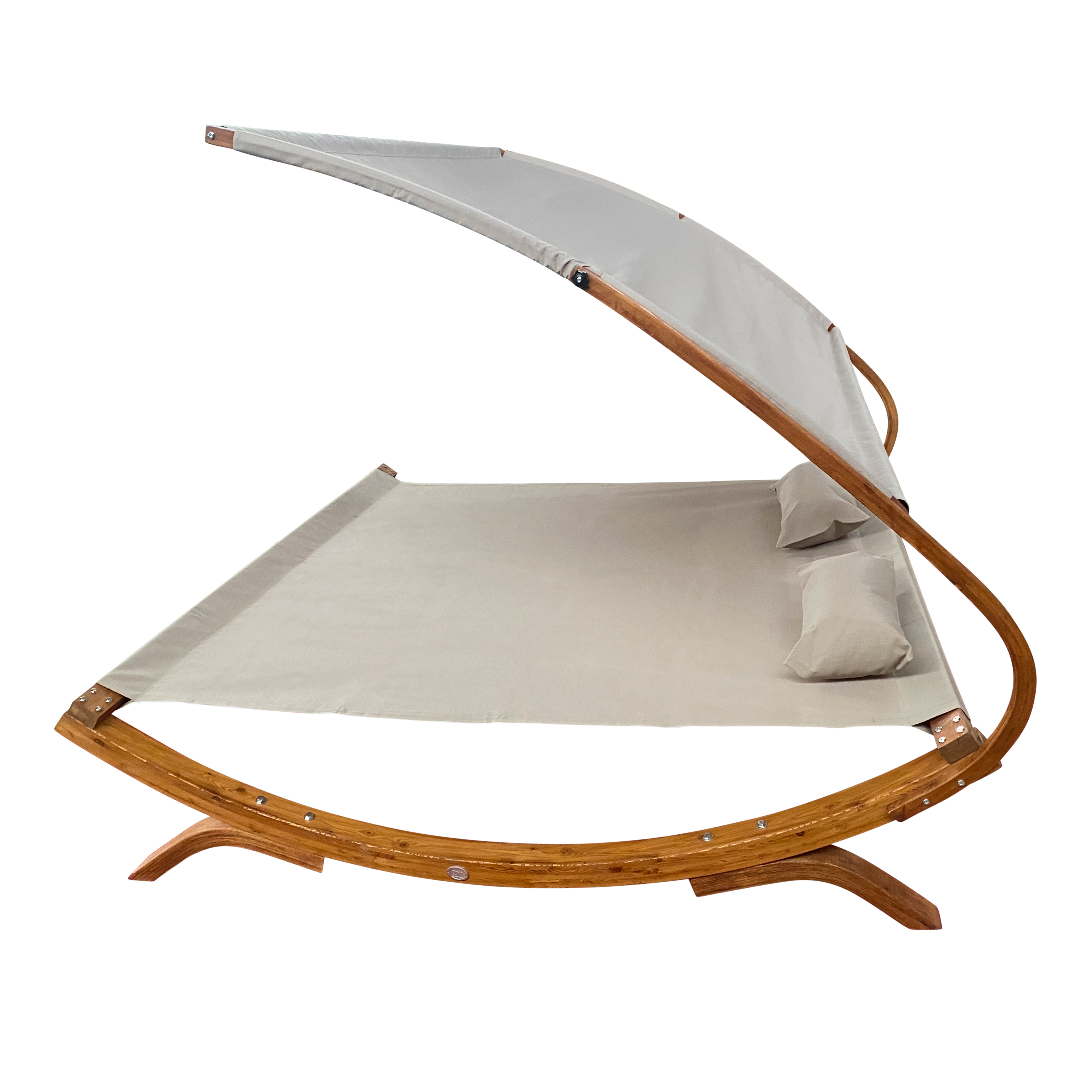 AXI Mallorca Double Lounger with Sunshade - Beige