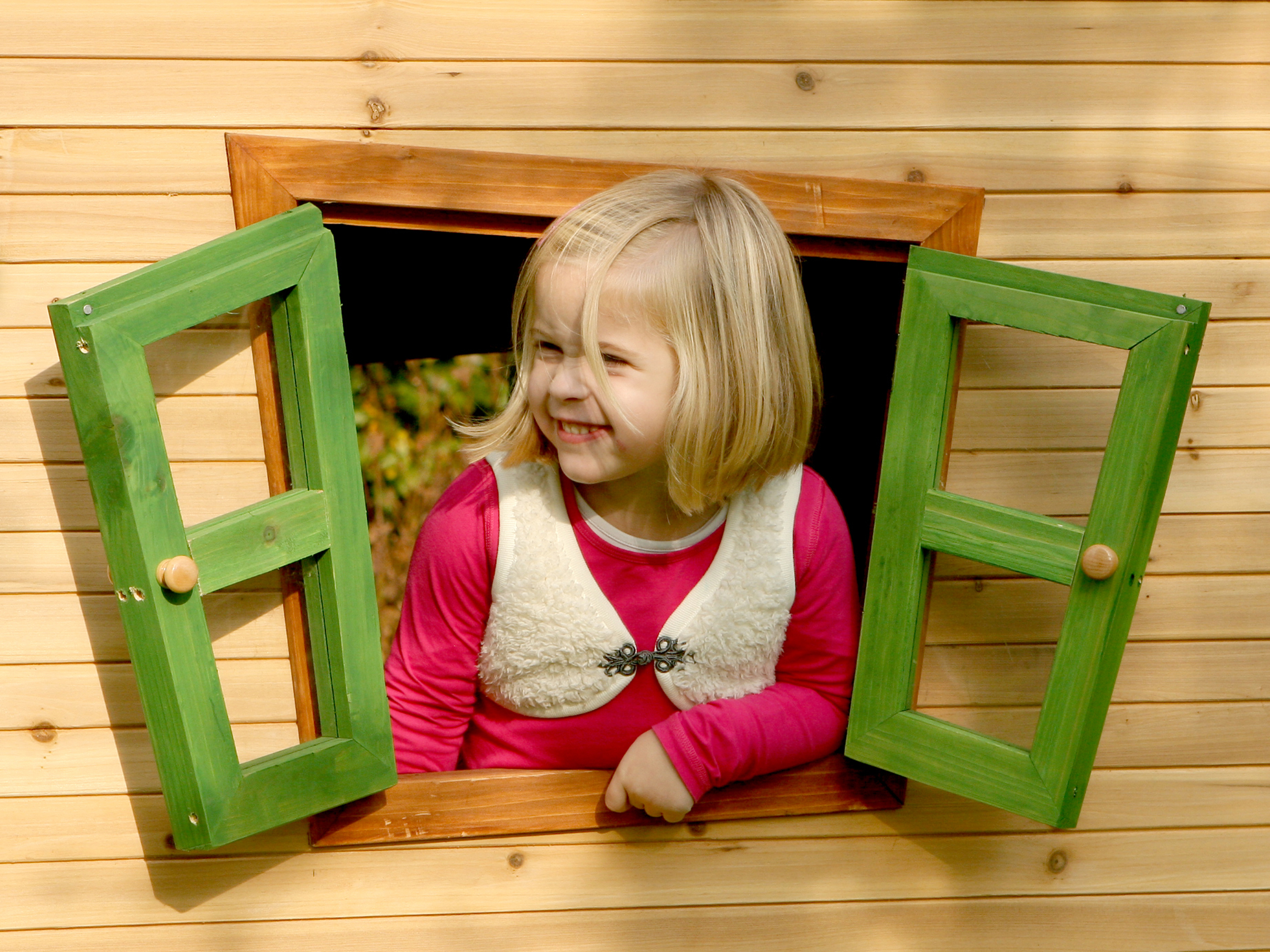 Emma Playhouse Brown/Green - Grey Slide