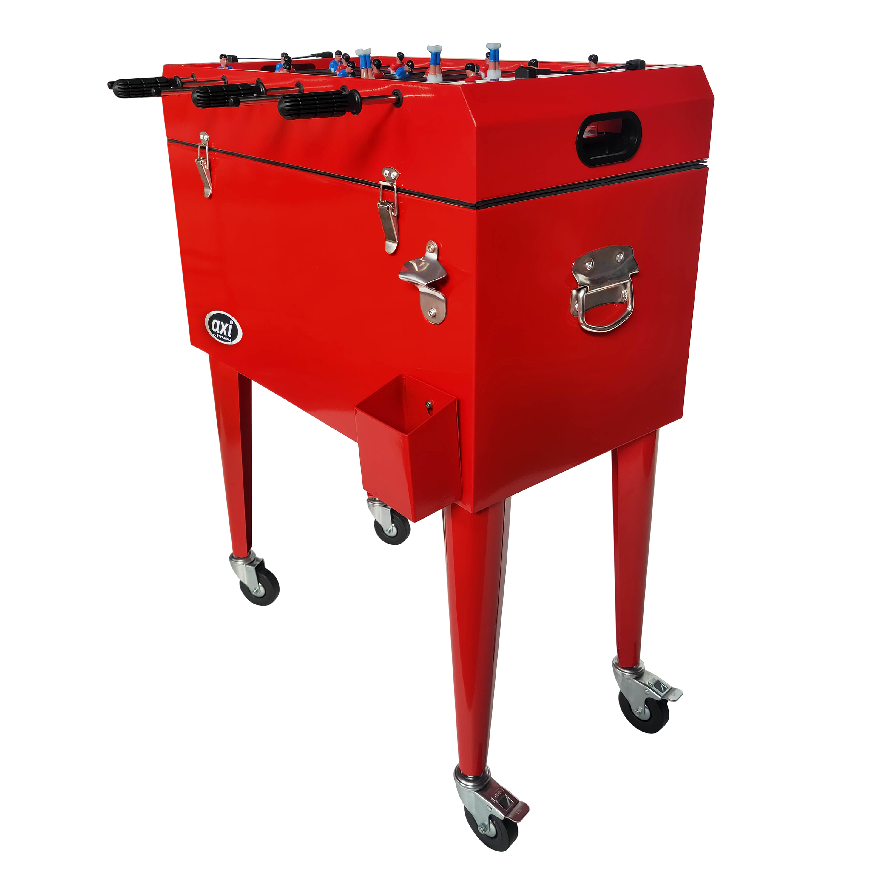 Cooler with Table Football Red