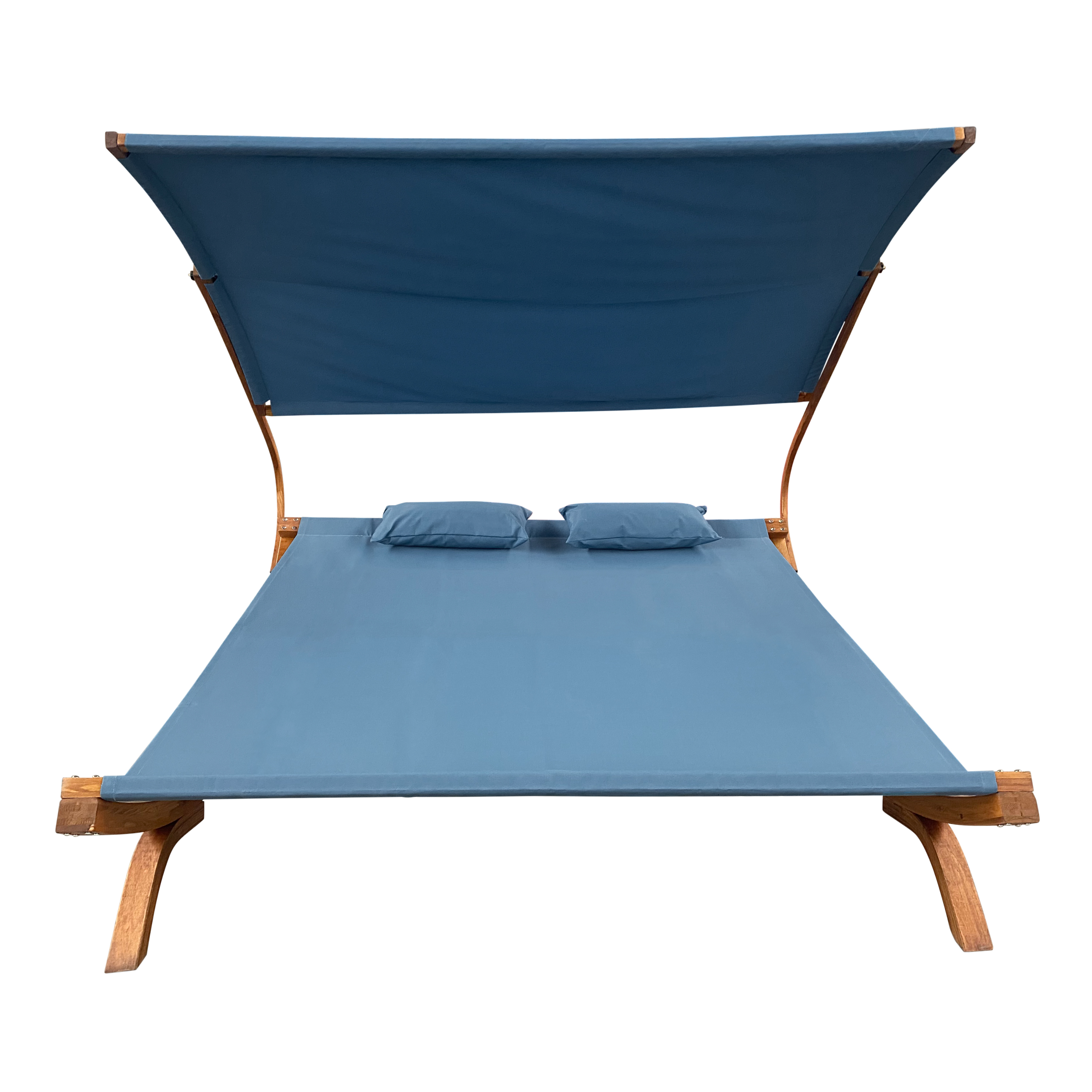 AXI Mallorca Double Lounger with Sunshade - Blue