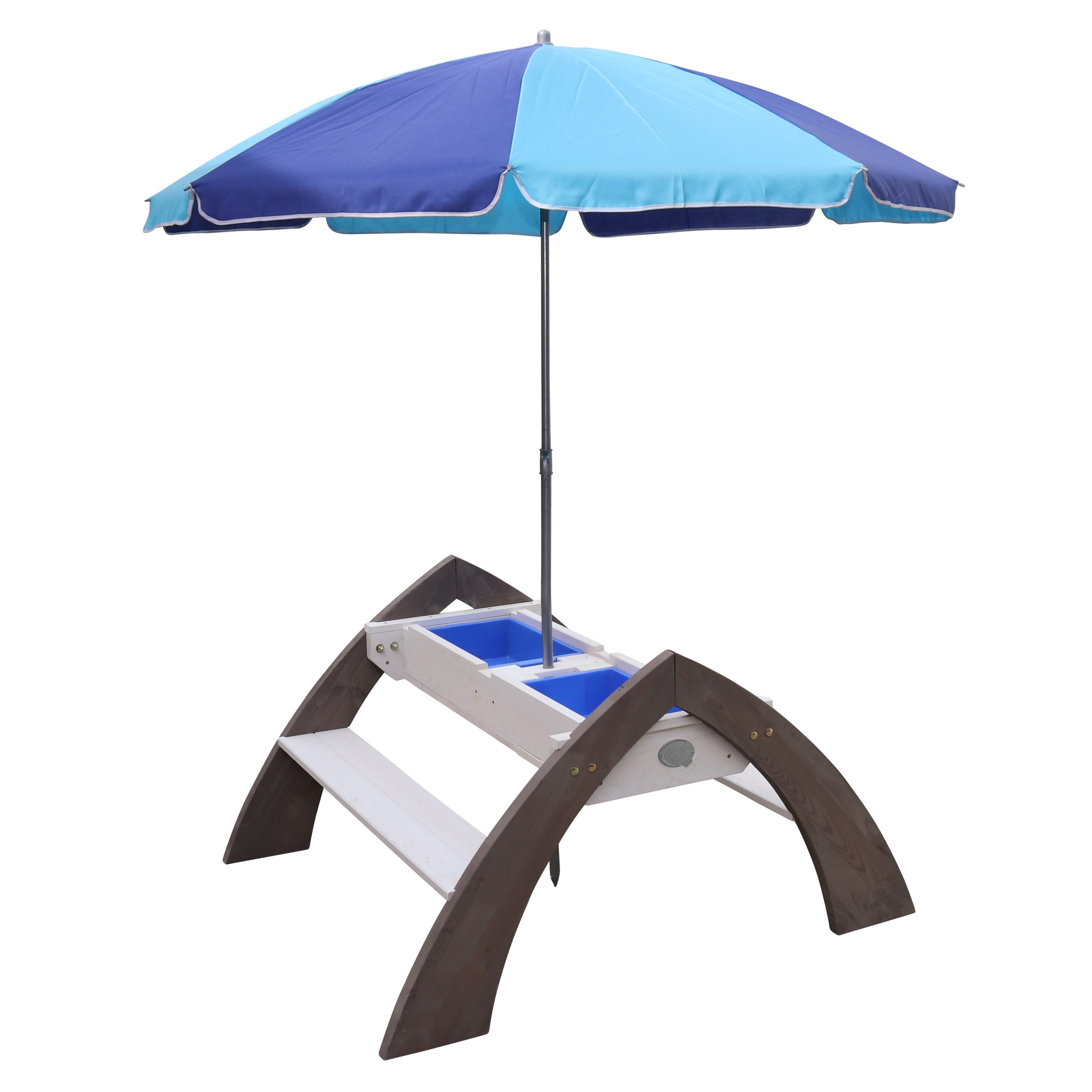 Delta Sand- & Water Picnic Table with Umbrella