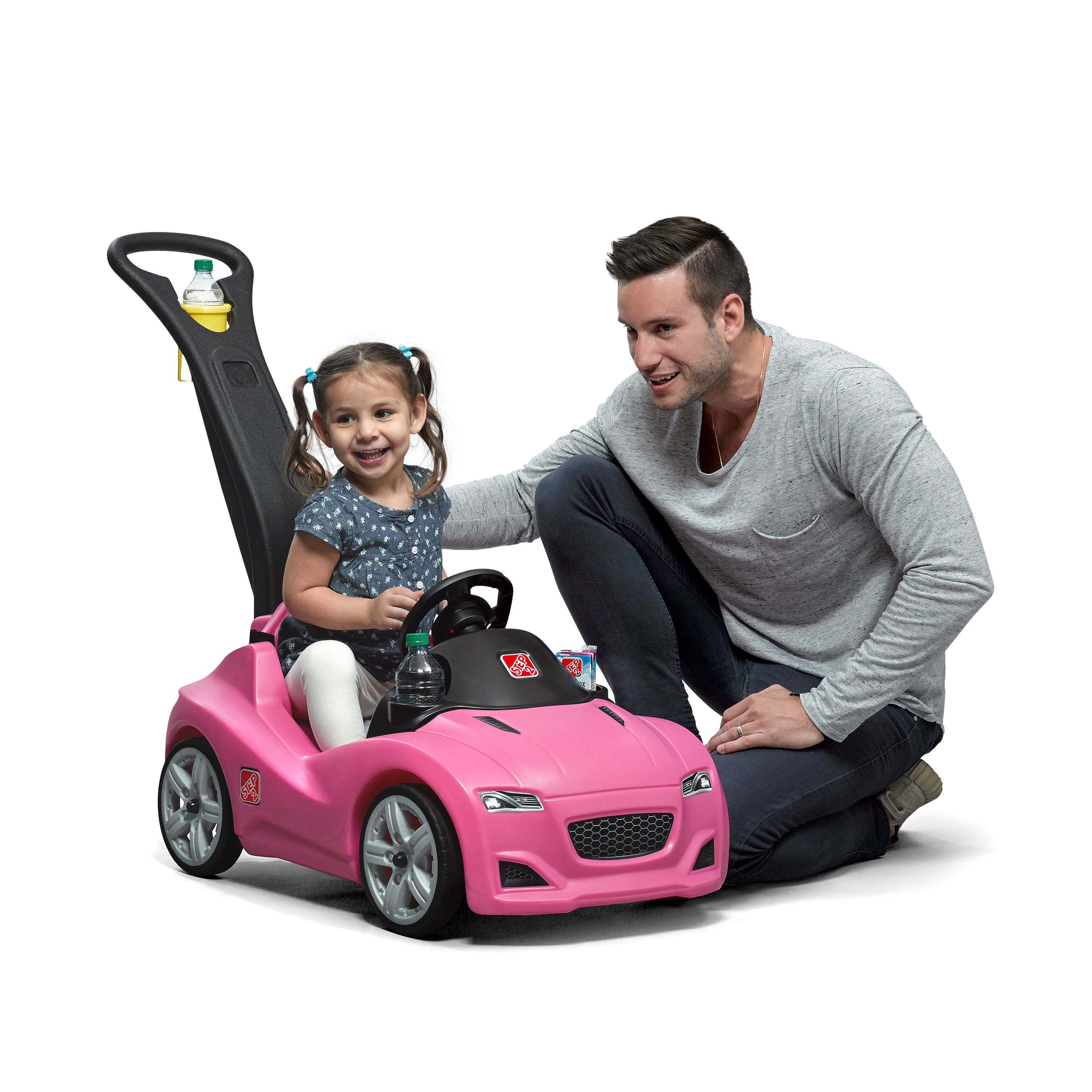 Push Whisper Ride Voiture Enfant Porteur Auto en rose