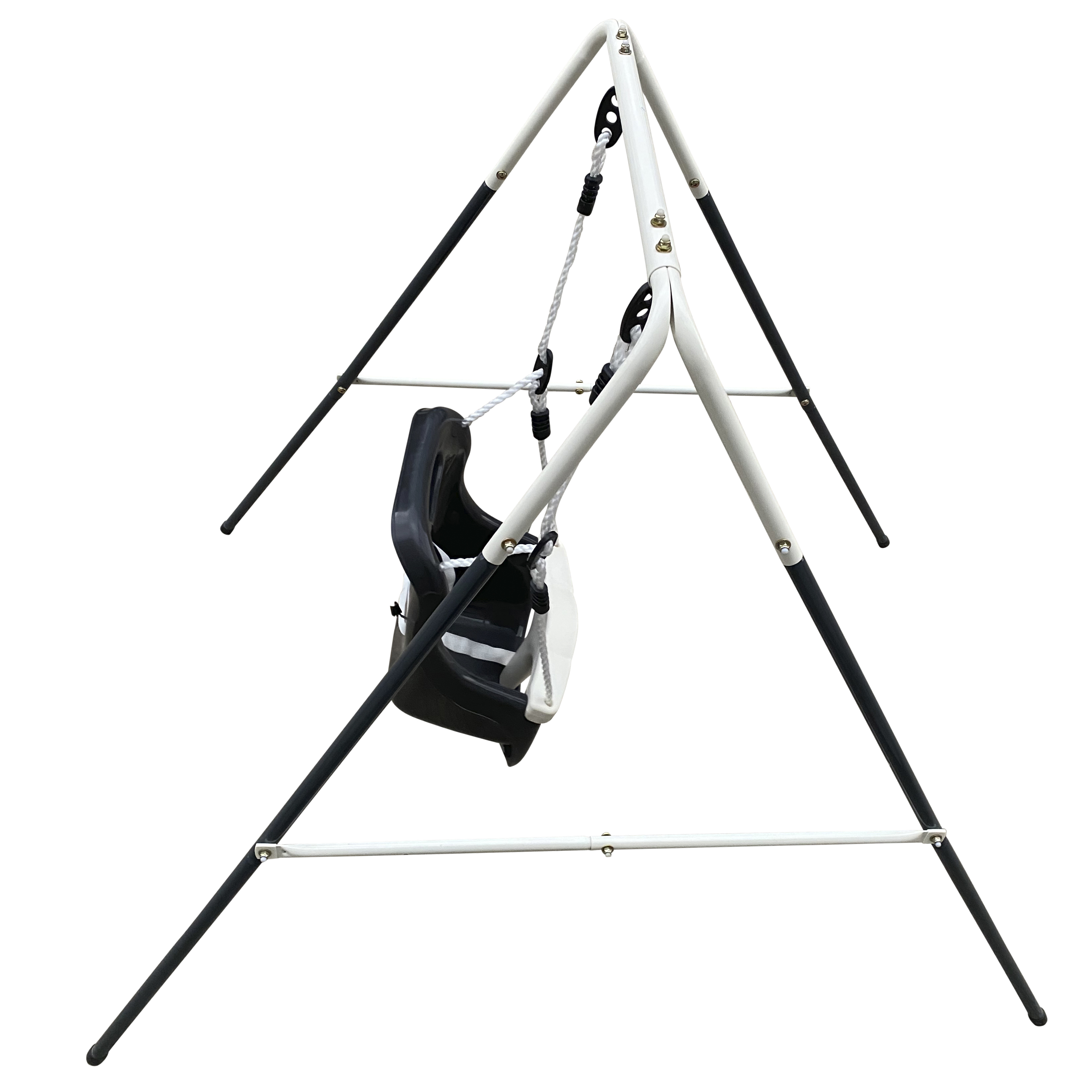 Metal Baby Swing with seat Anthracite/cream