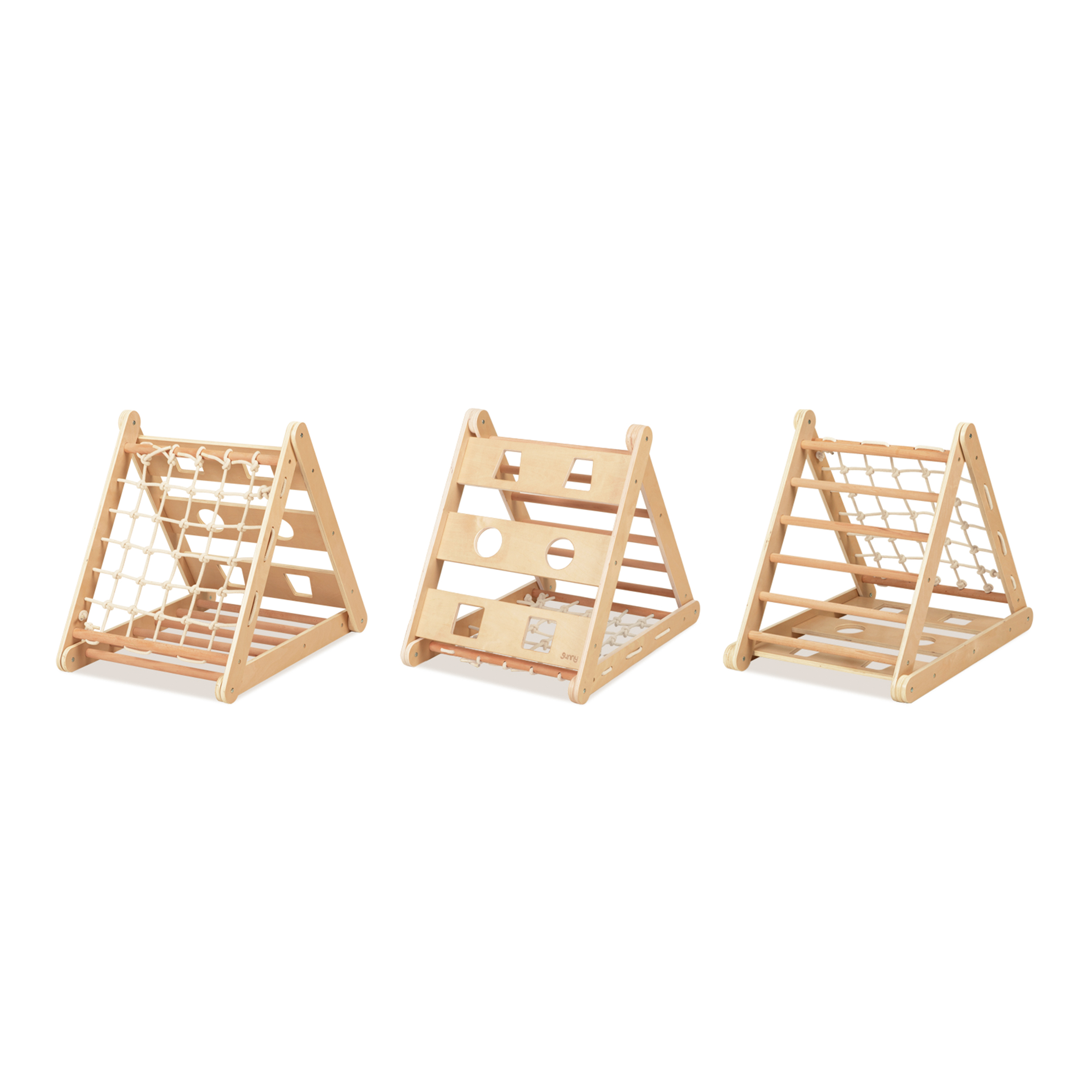 Sammie 2-in-1 Wooden Climbing Triangle with Slide