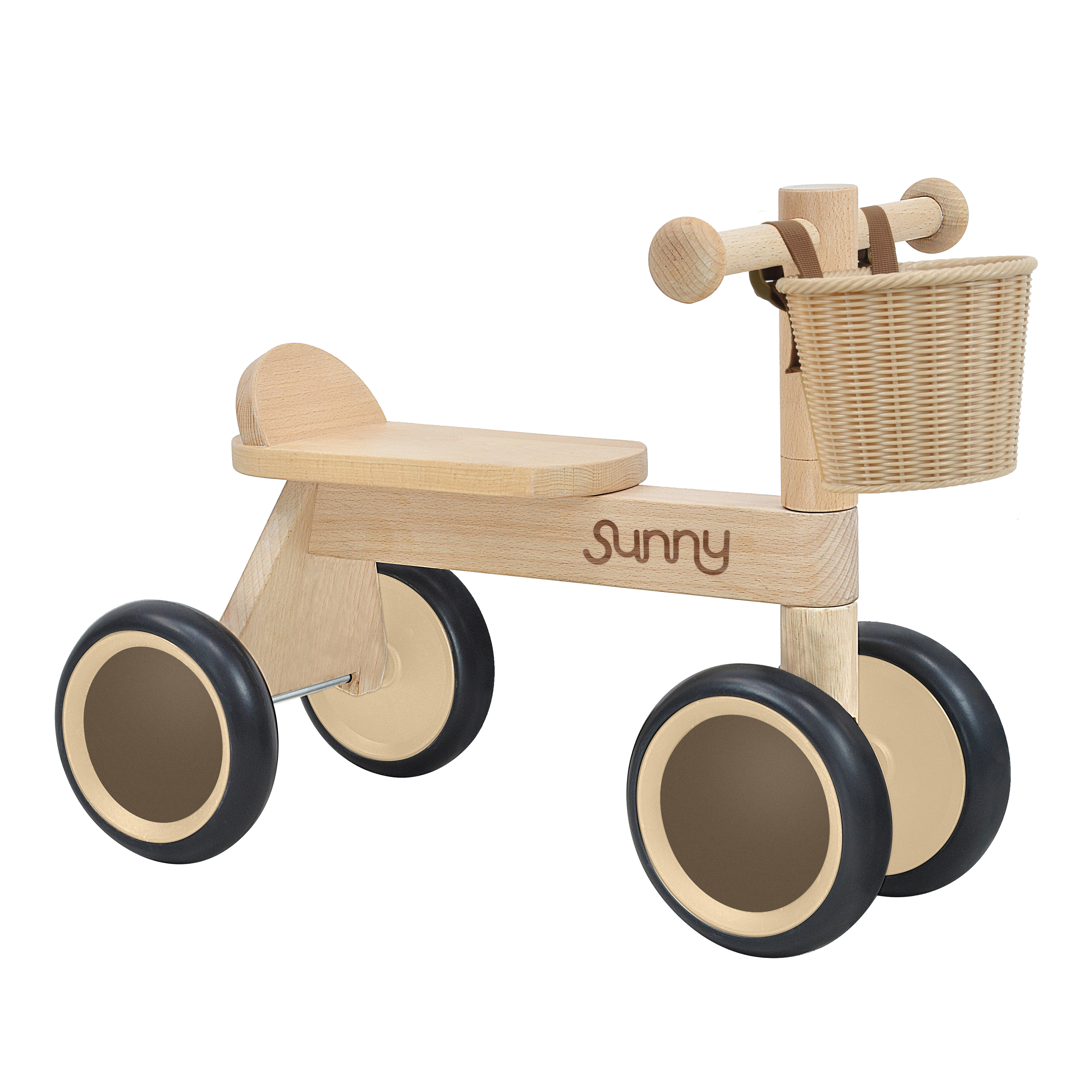 Mini Walker Wooden Balance bike incl. Storage Basket