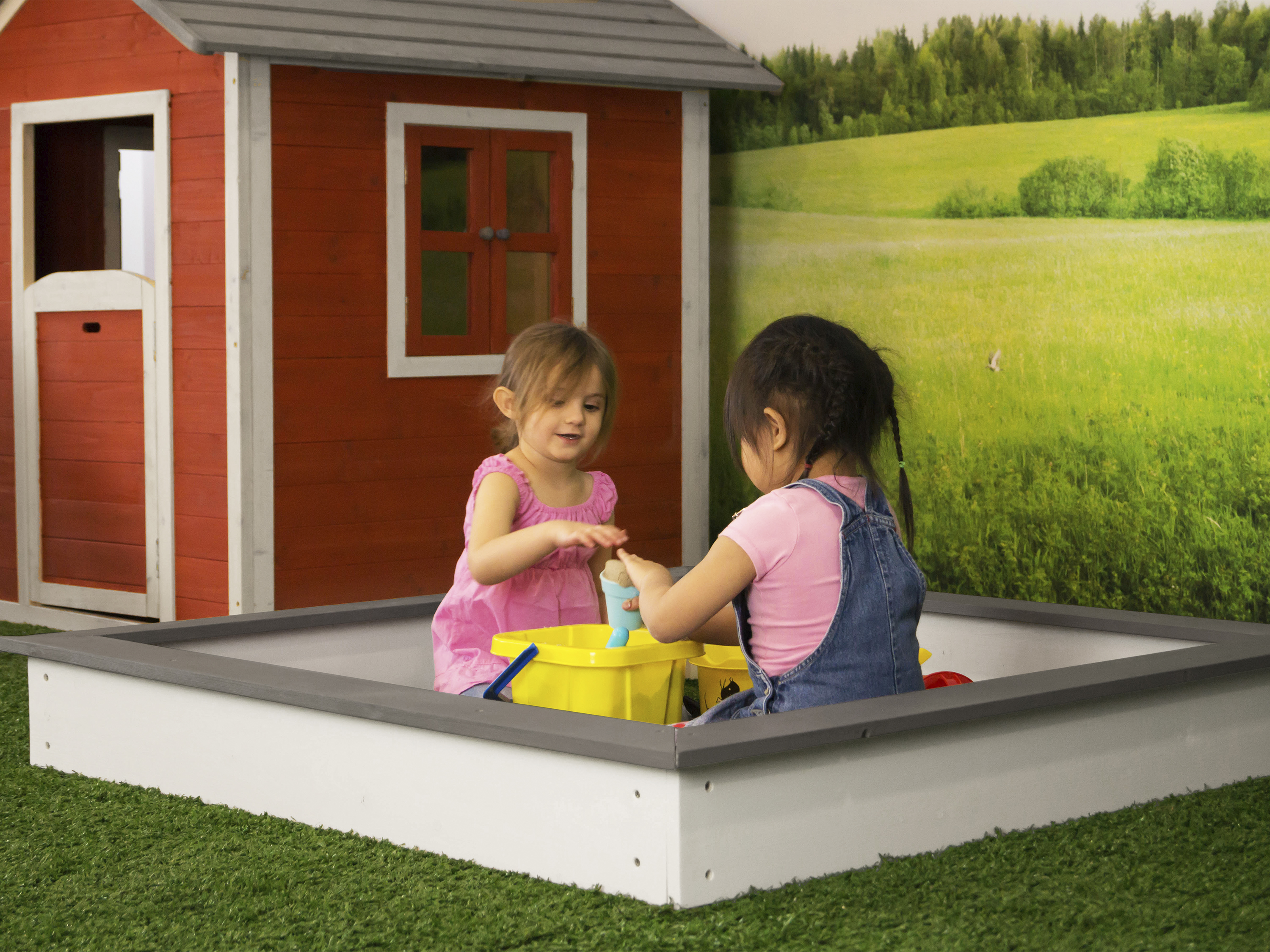 Sunny Sandy Sandbox - Grey/White