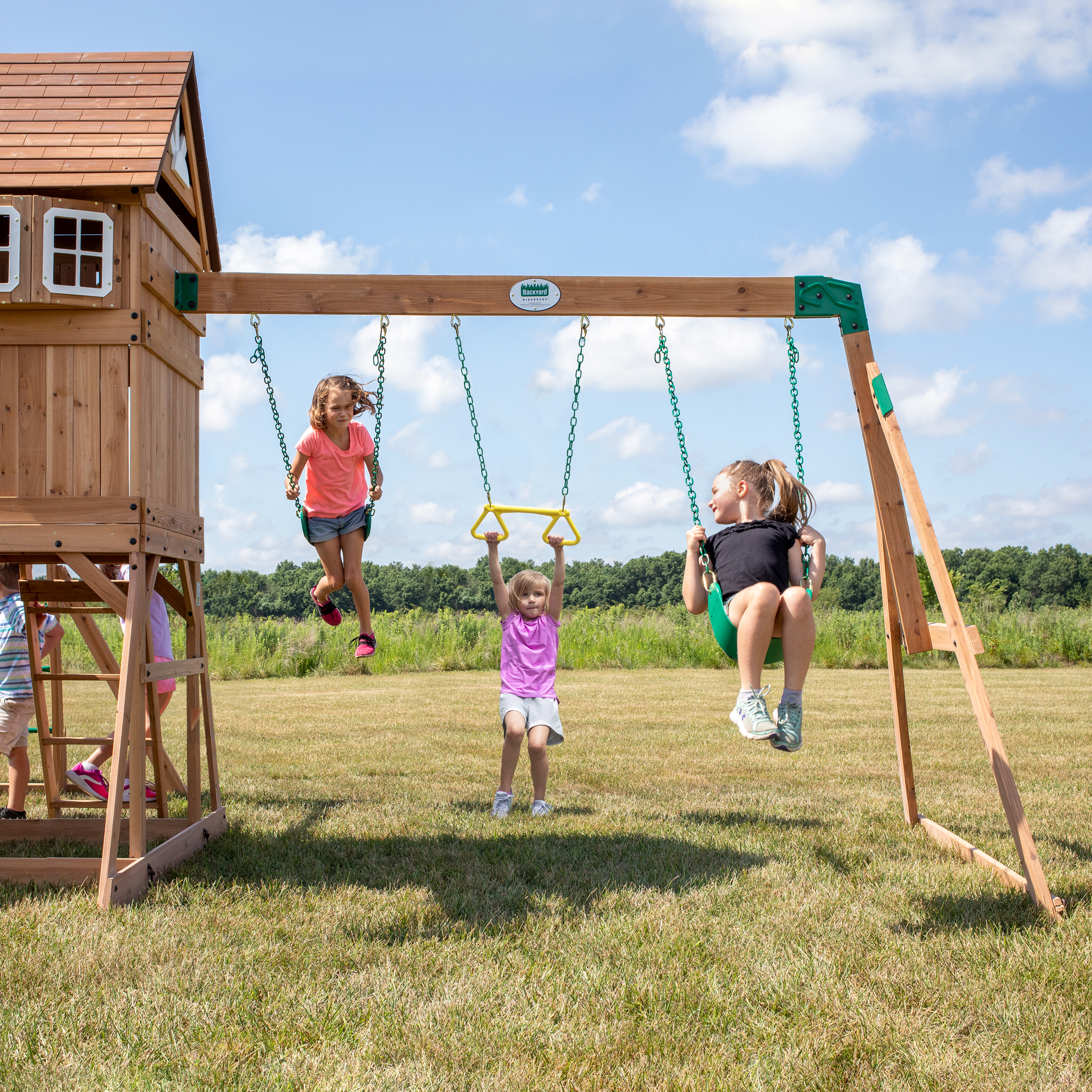 Montpelier Swing Set with Slide and Climbing frame