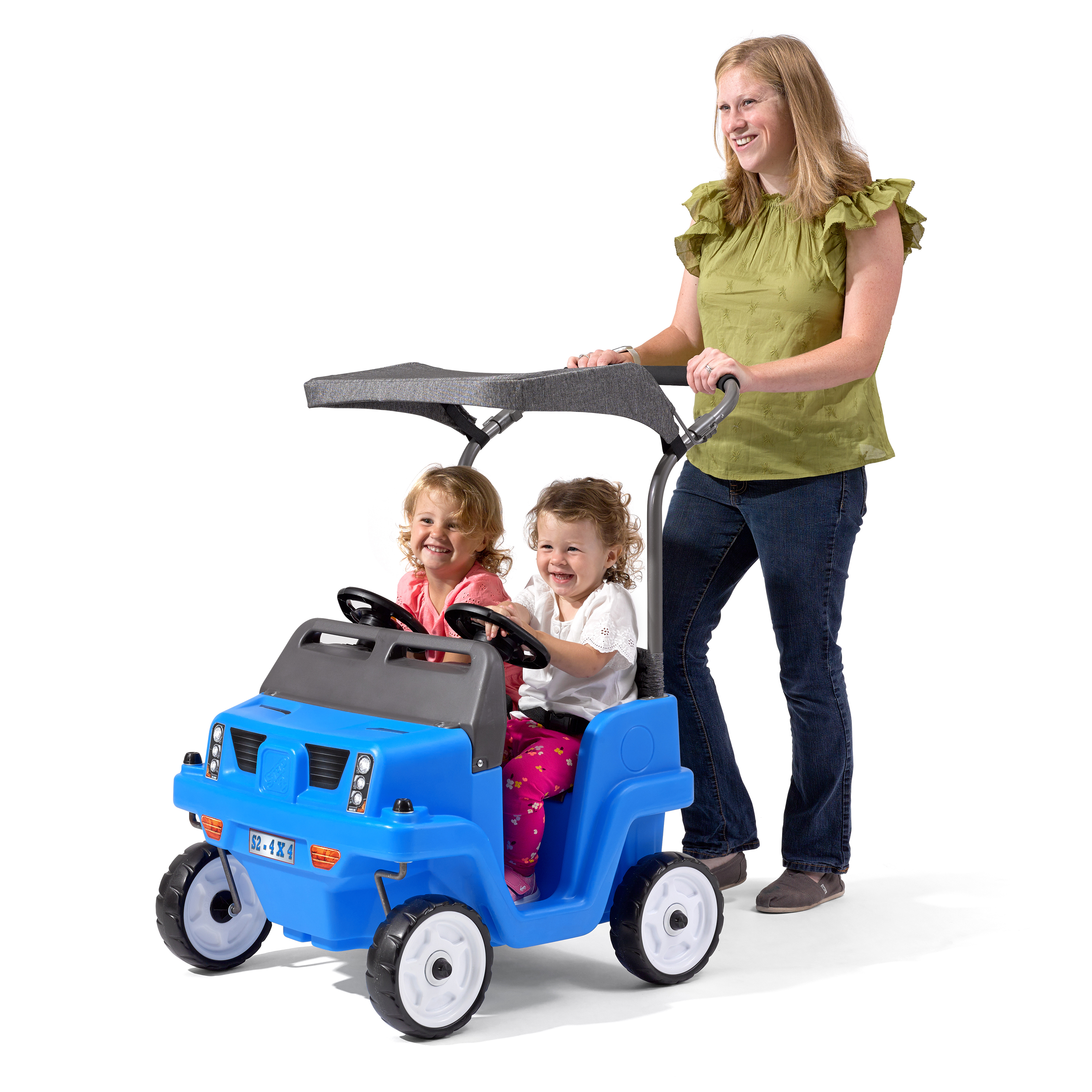 Side-By-Side Push Around SUV Voiture Enfant Porteur Auto en 