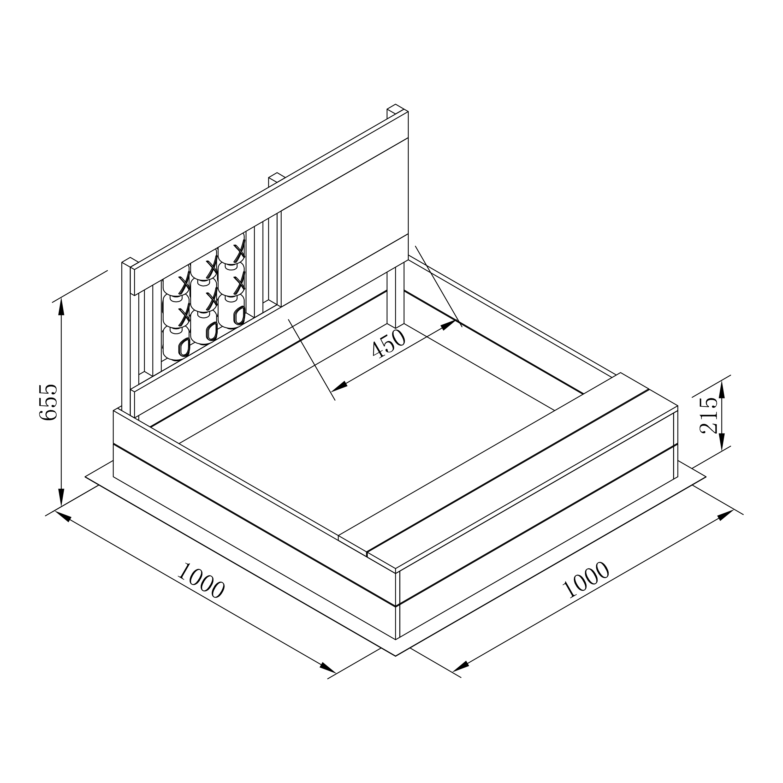 Kitty Sandbox with Tic tac toe Grey/brown