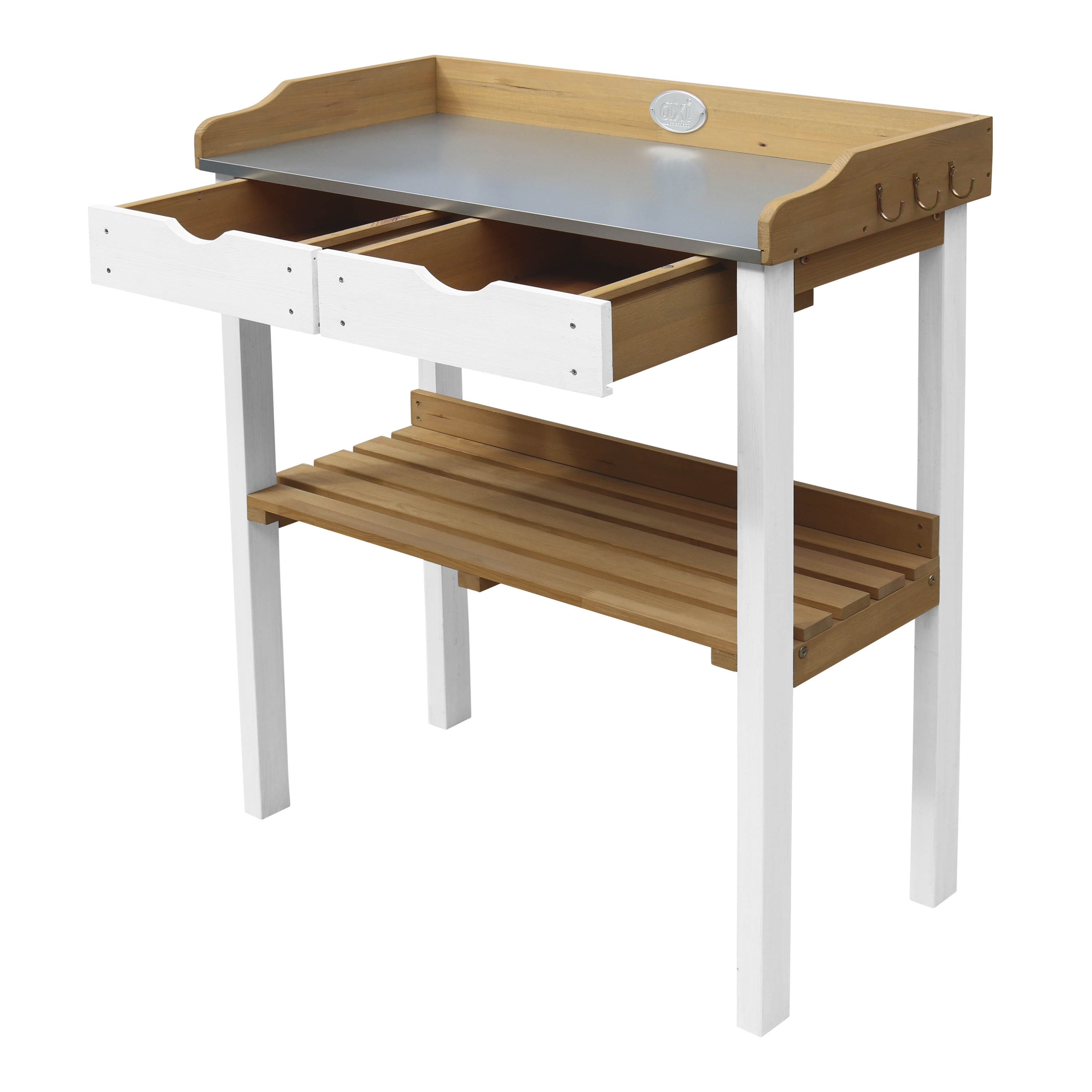 AXI Potting Table with 2 drawers - Brown/White