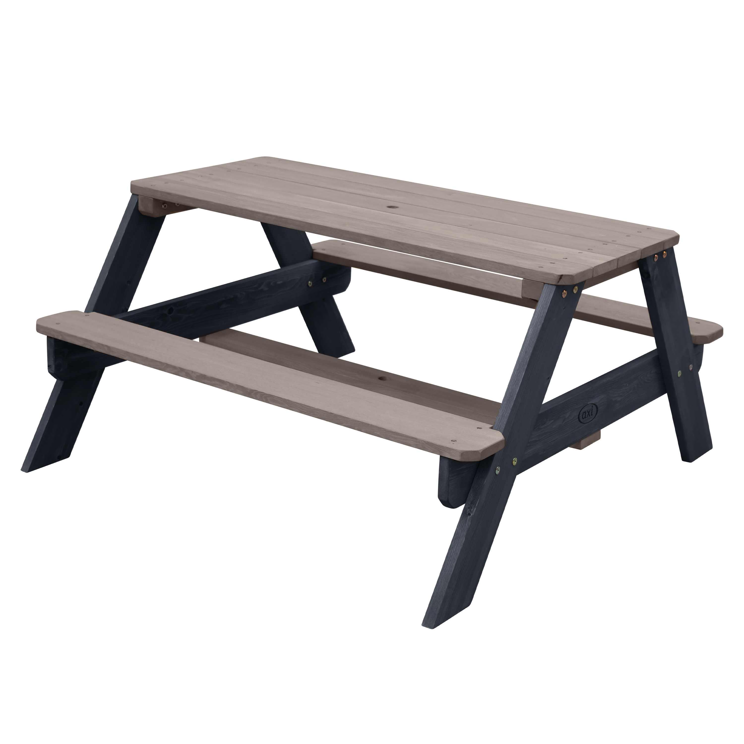 Nick Picnic Table Anthracite/grey - Umbrella Blue/grey