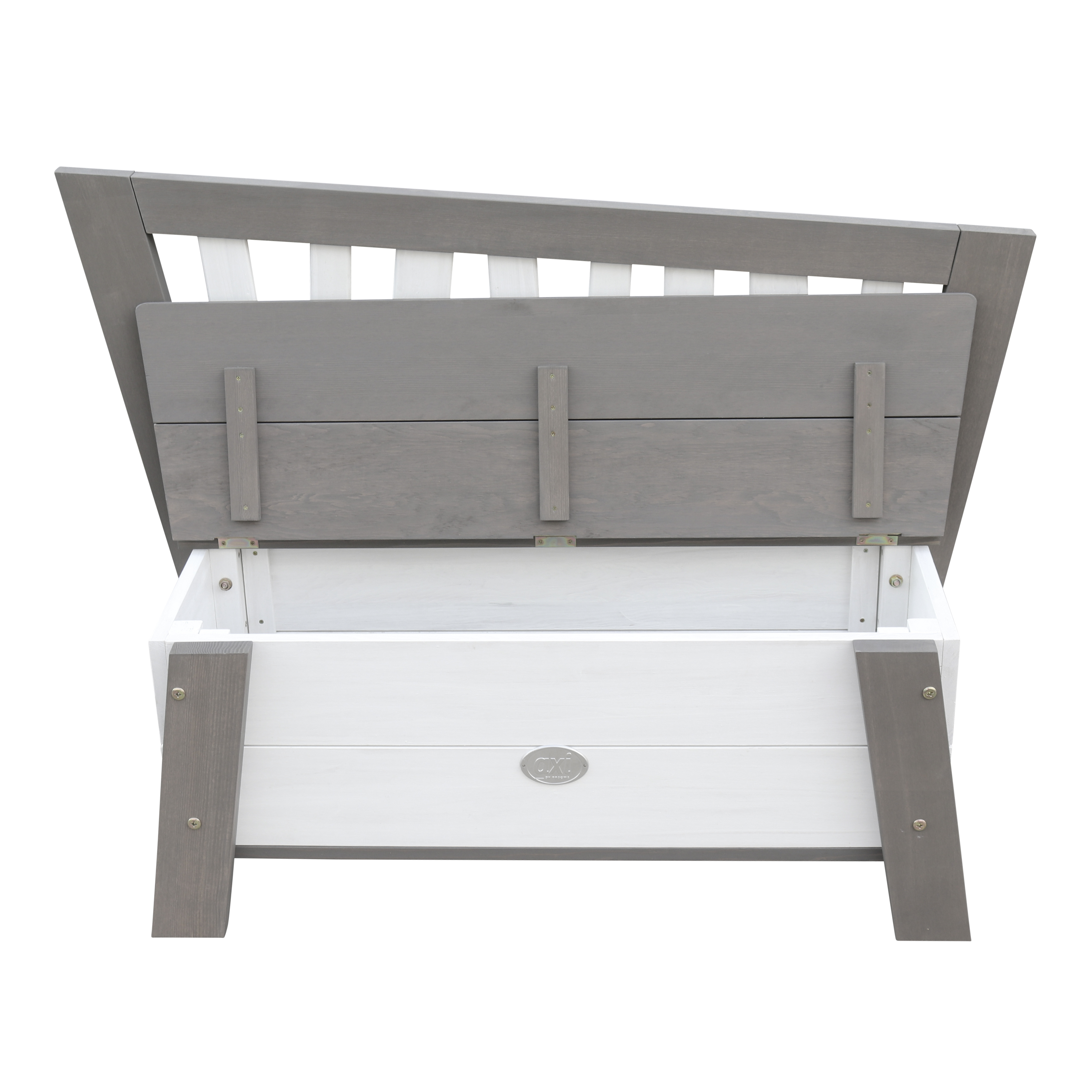 Corky Storage Bench Grey/White