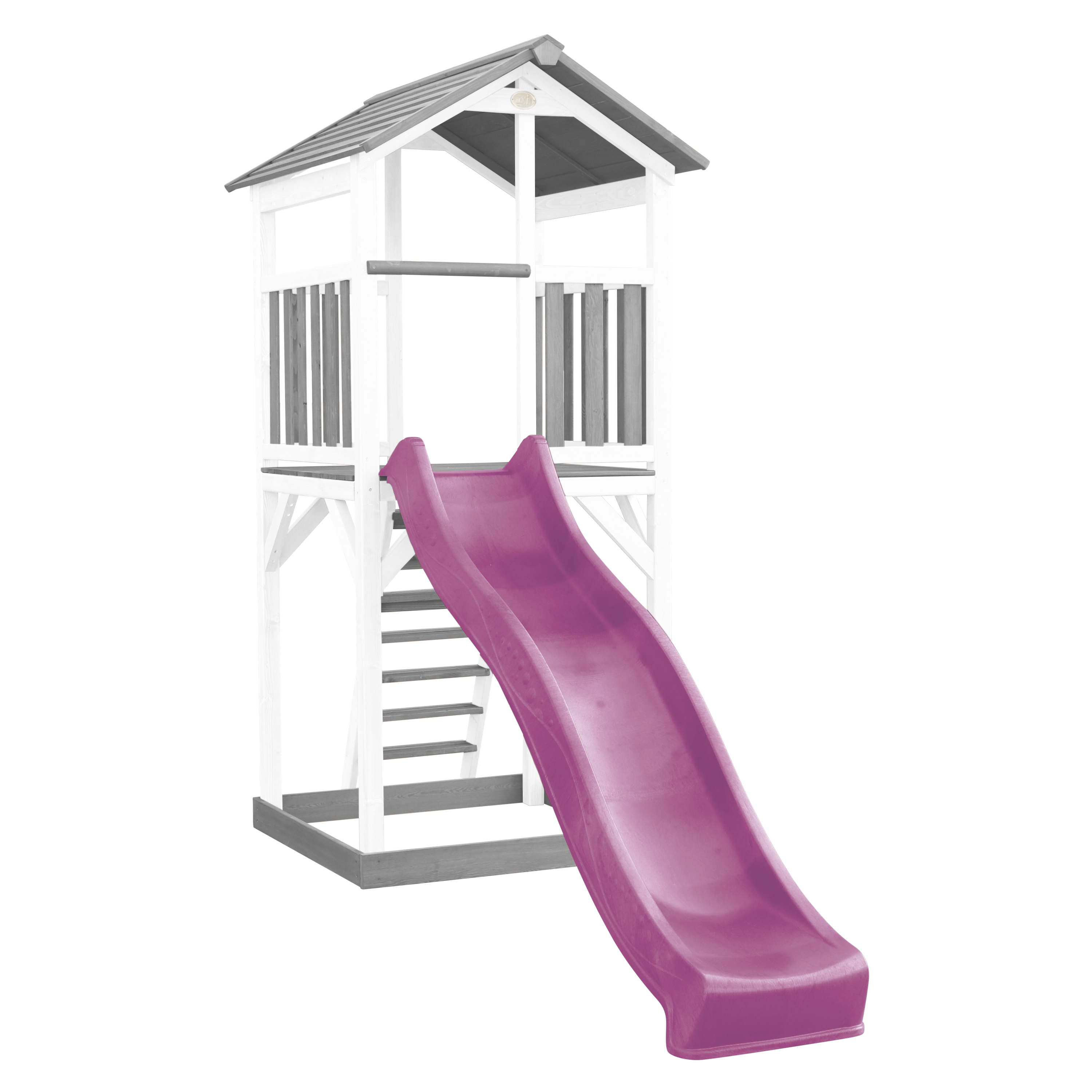 Beach Tower Grey/White - Purple Slide