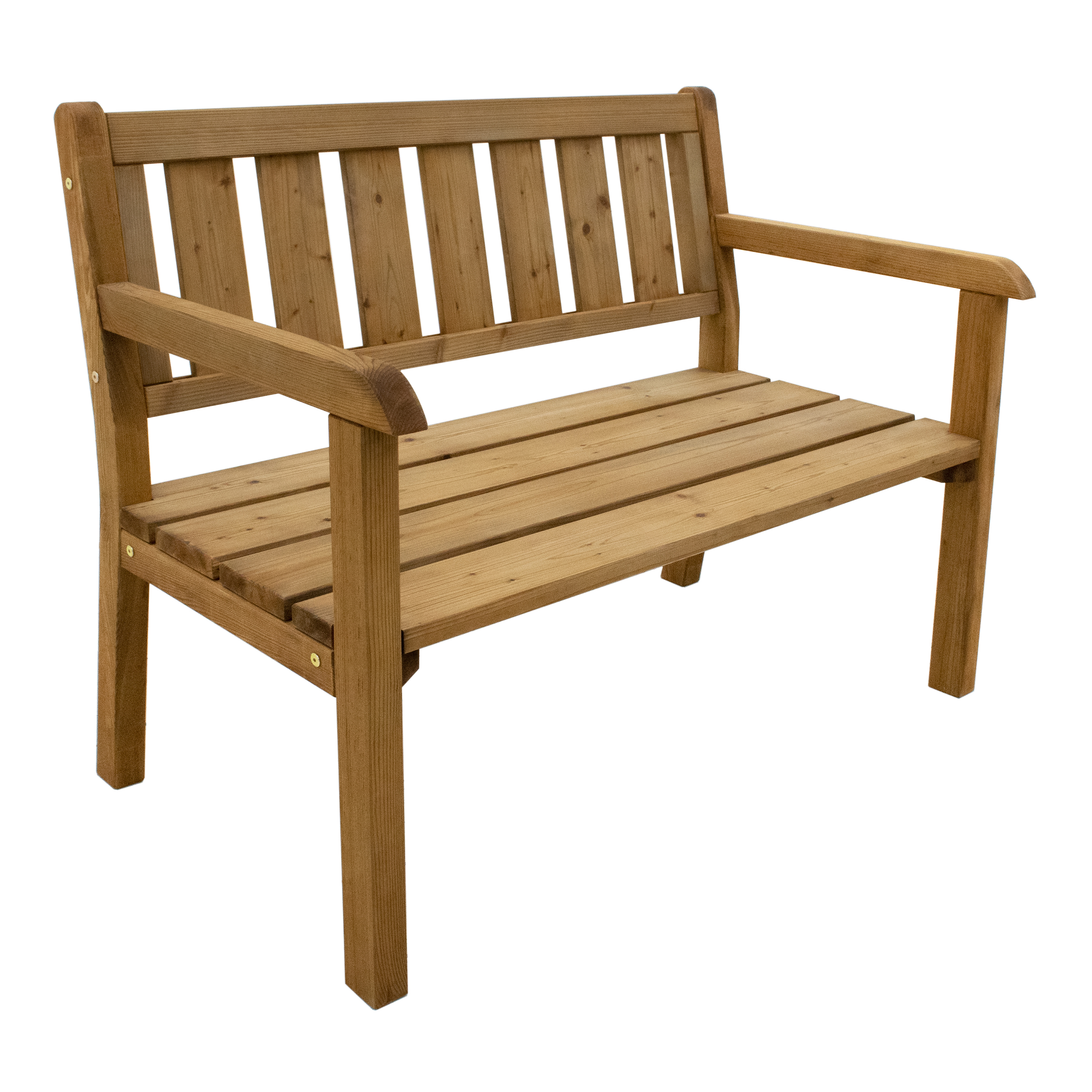 Charlotte Wooden Garden Bench 110 cm - Brown