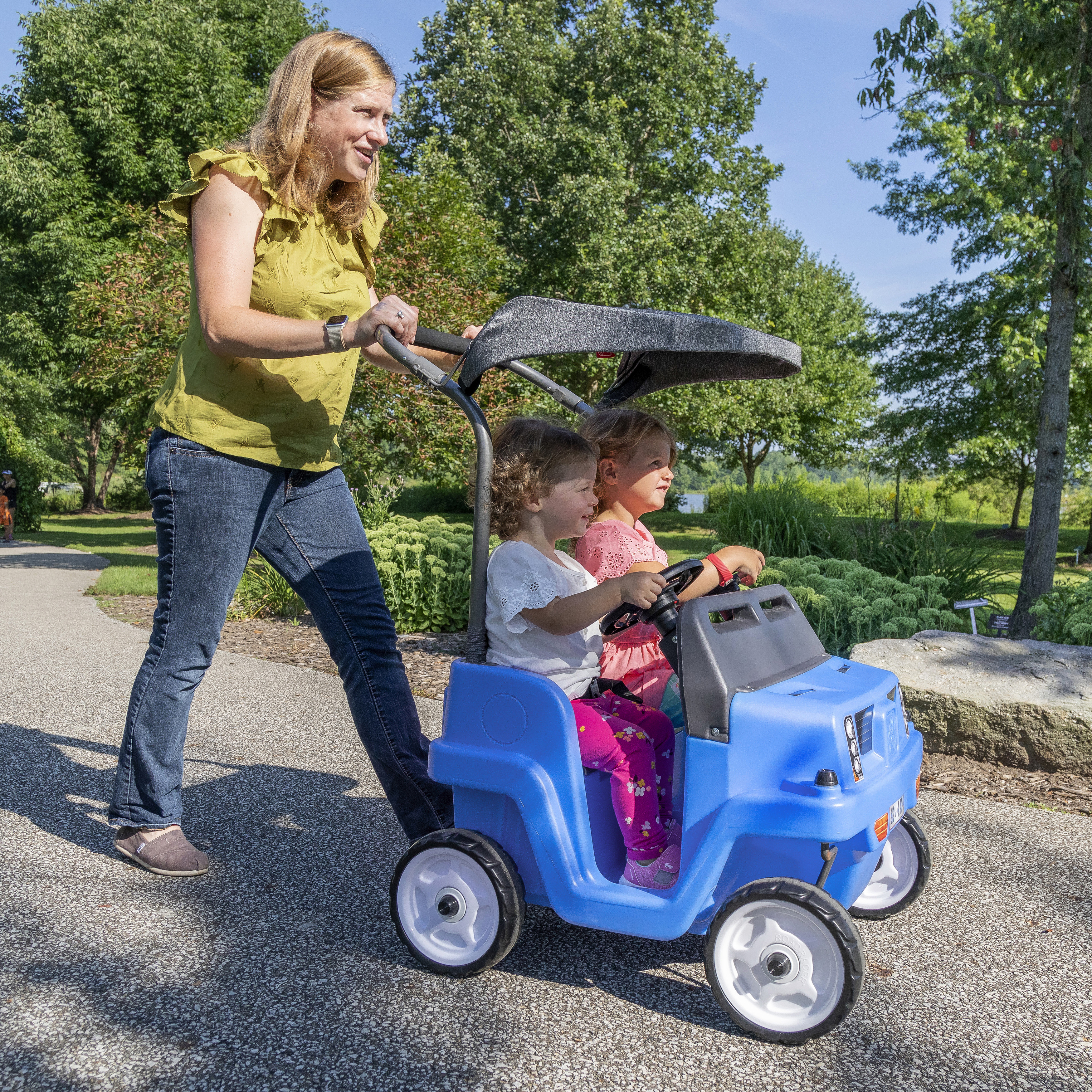 Side-By-Side Push Around SUV Voiture Enfant Porteur Auto en 