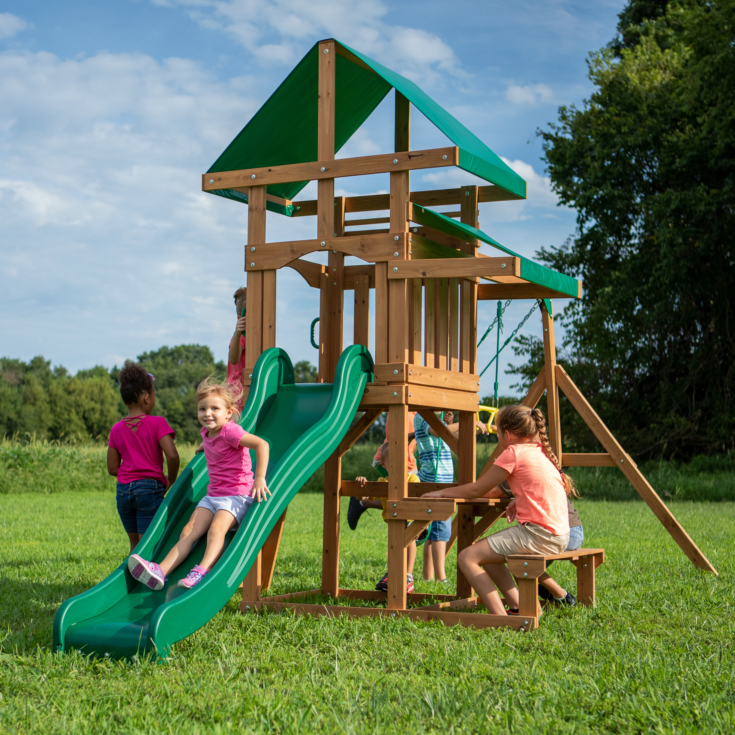 Belmont Swing Set with Slide