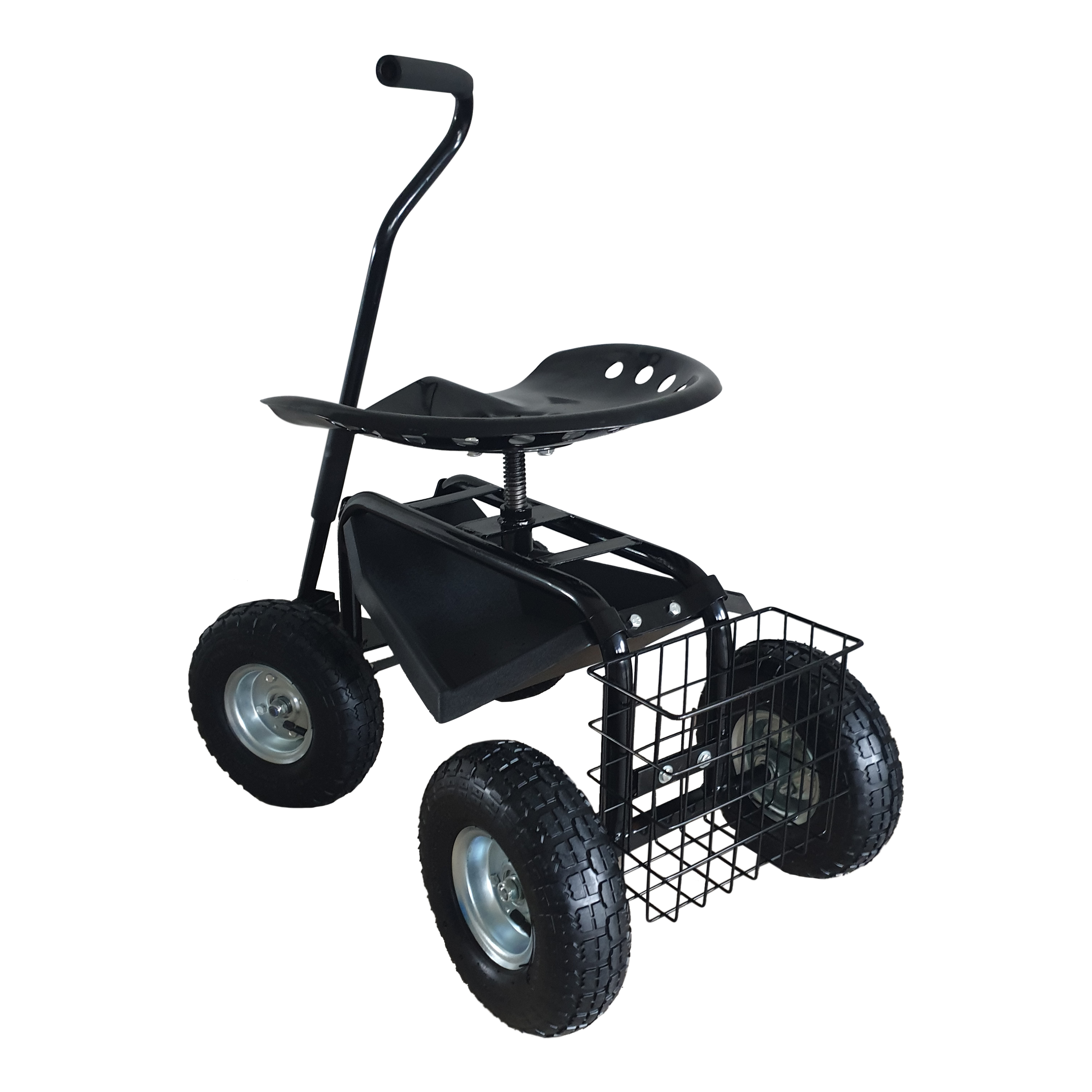 AG22 Rolling Garden Seat Black