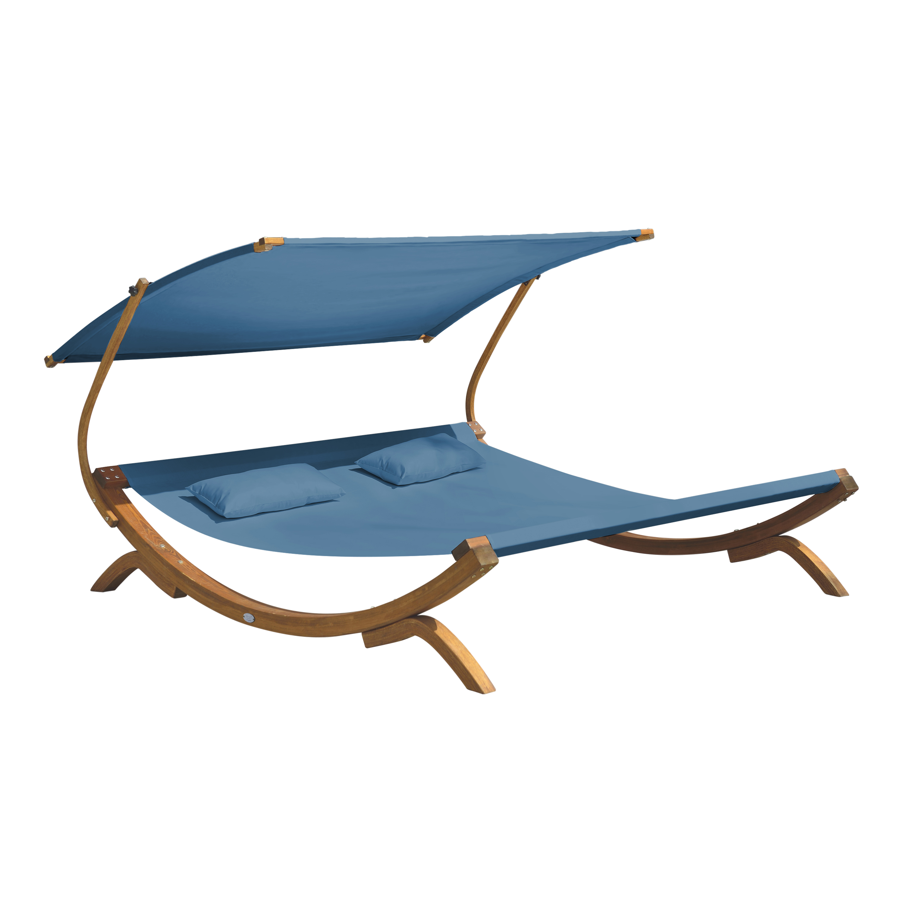 Mallorca Double Bed with Sunshade Blue