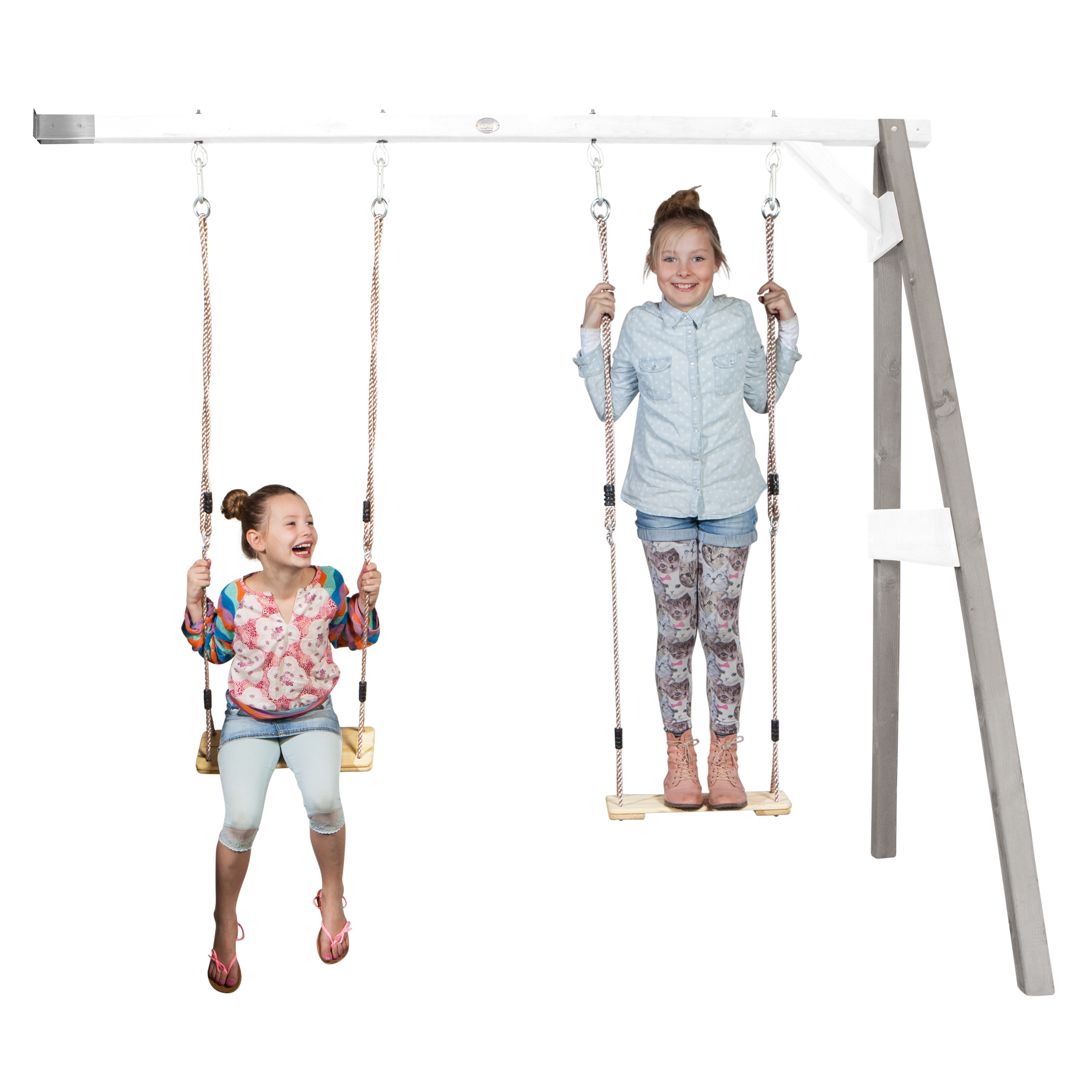 Double Swing Wall Mount Grey/White