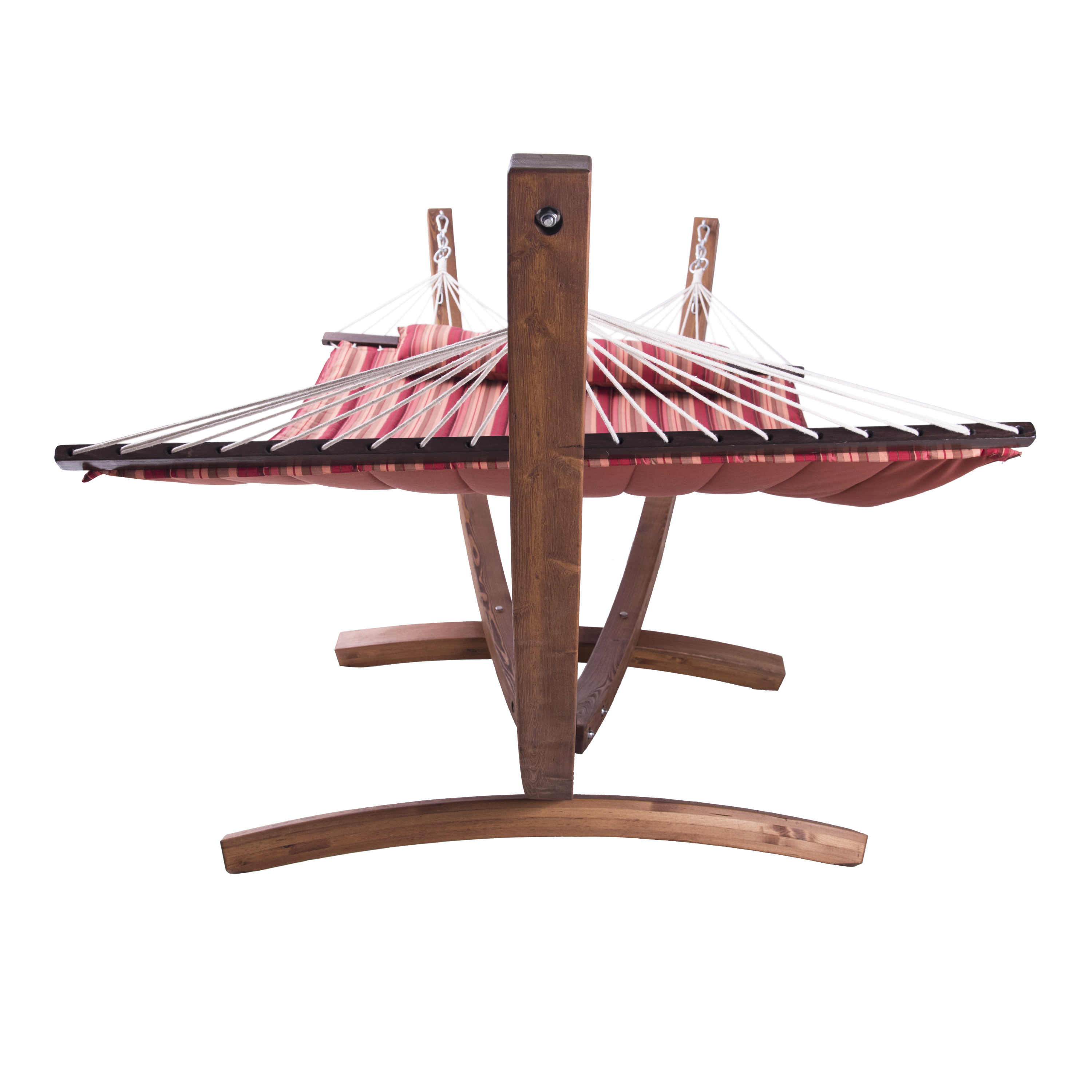 Hawaii Hammock set - Red hammock with wooden frame