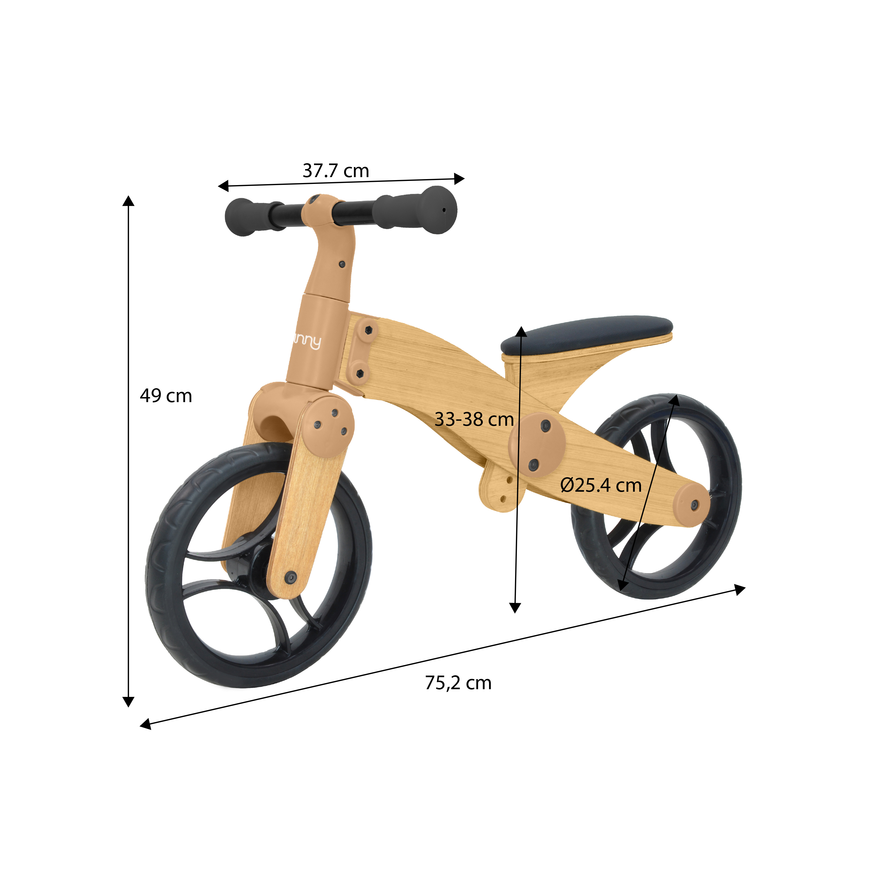 Wooden Balance Bike 1000