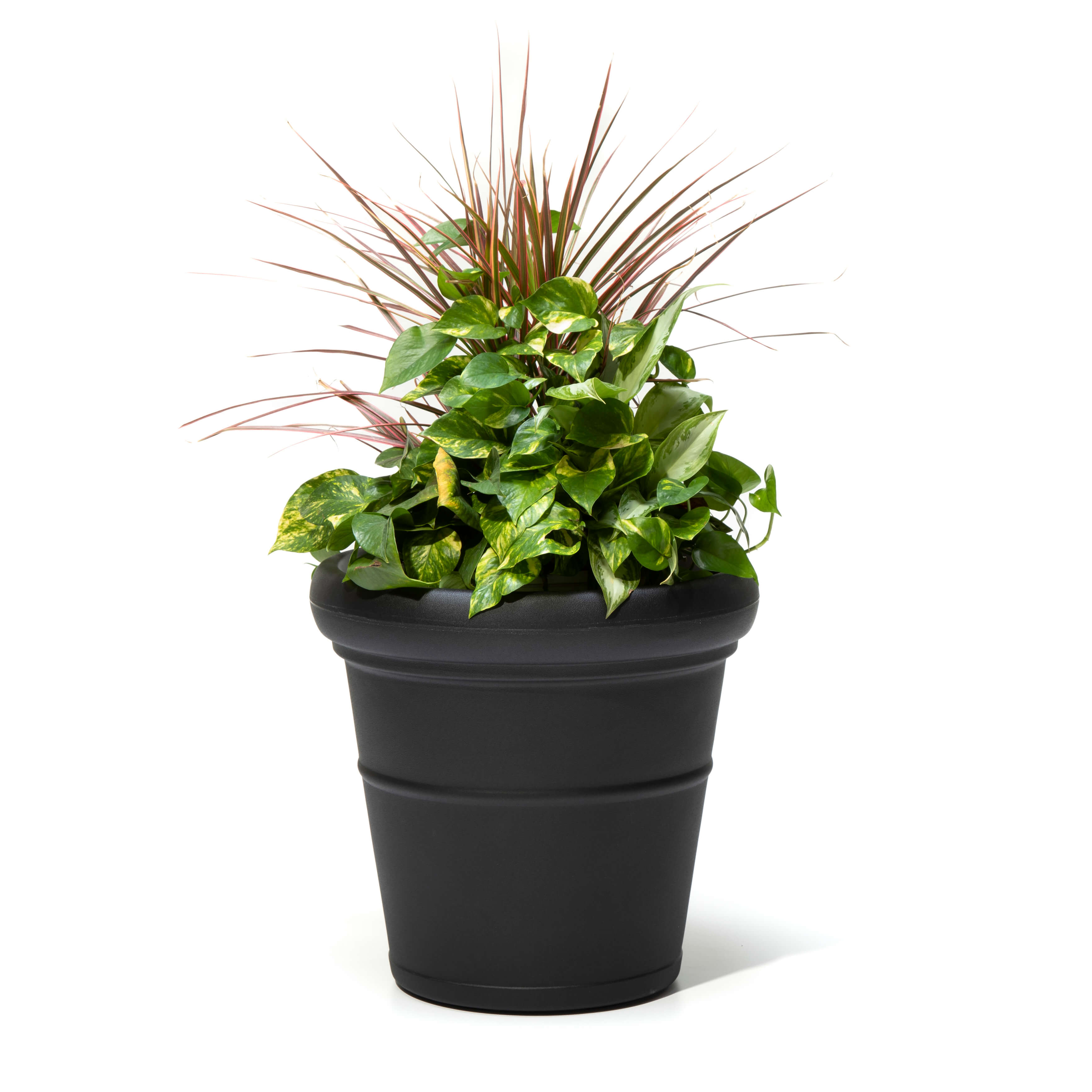 Bridgeview Tall Planter - Onyx Black