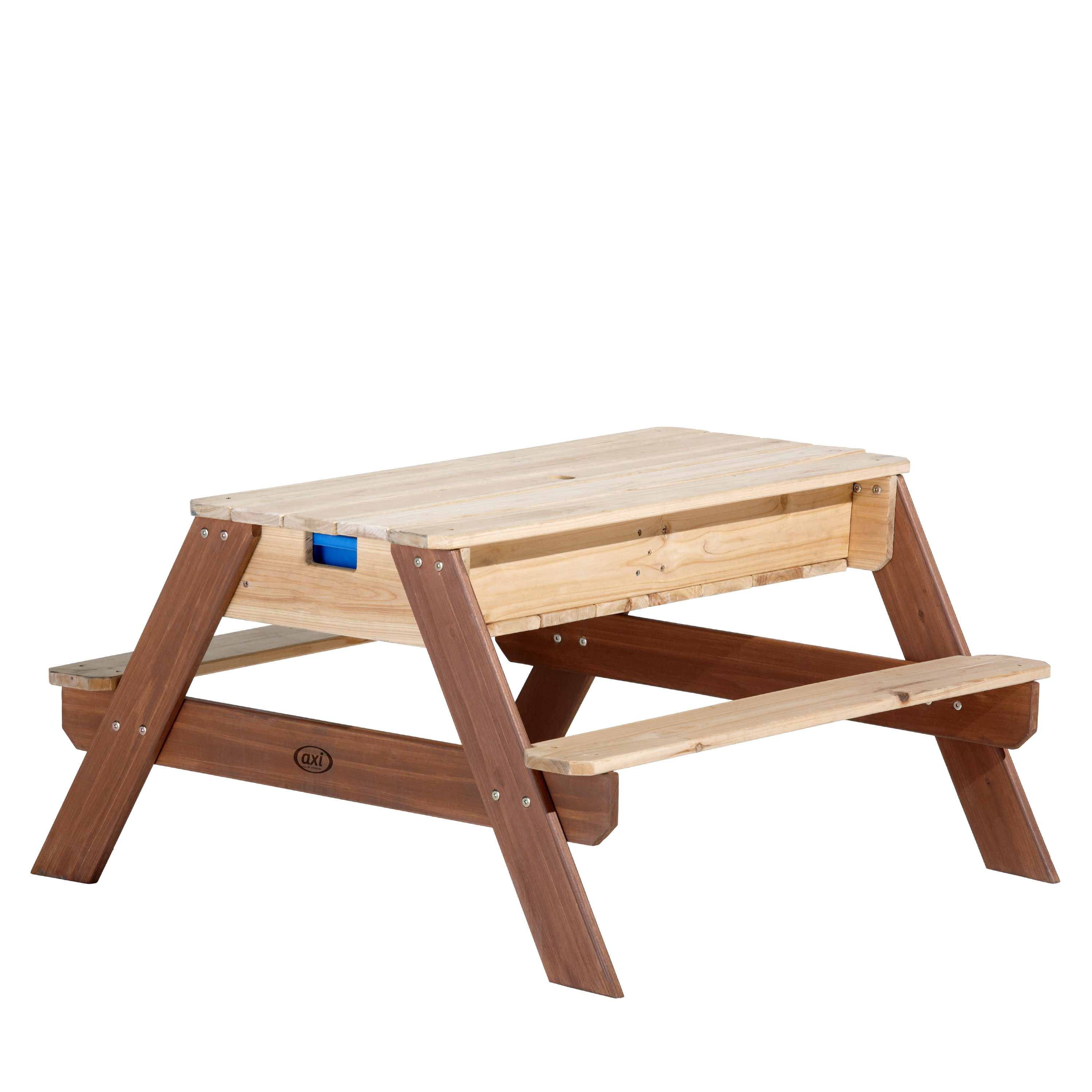 Nick Sand & Water Picnic Table Brown with Umbrella