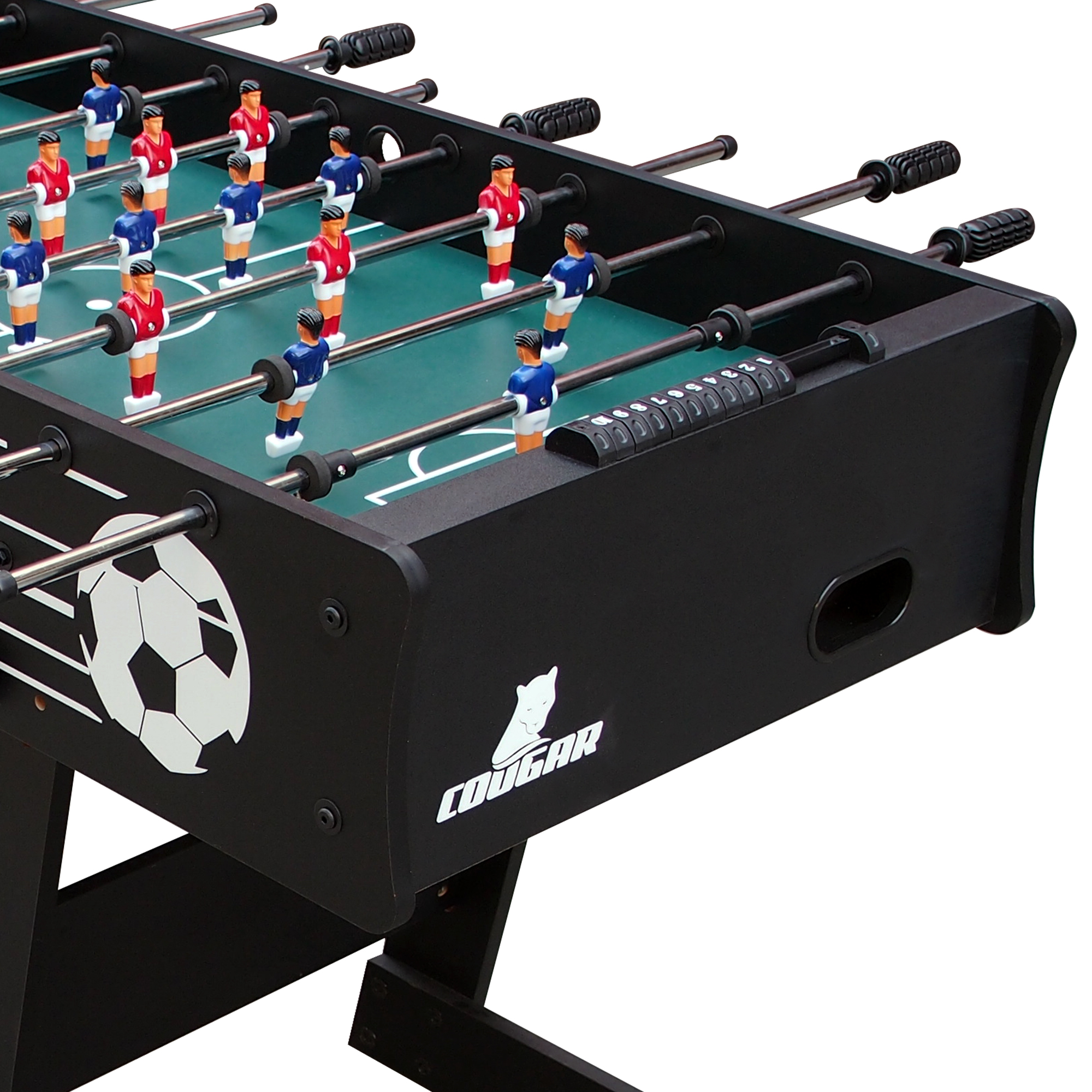 Cougar Scorpion Kick folding Football Table - Black