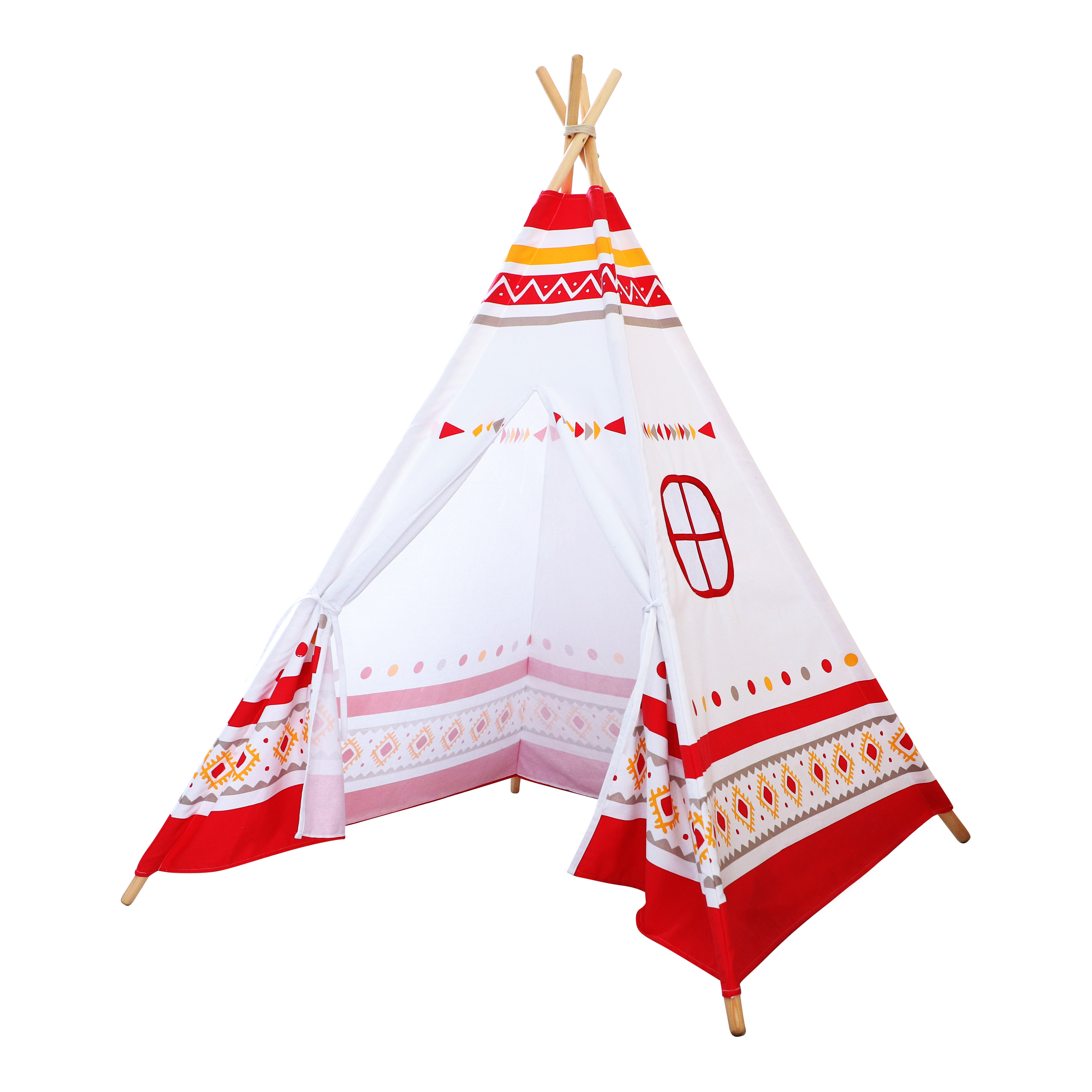 LED Teepee Tent Red / white