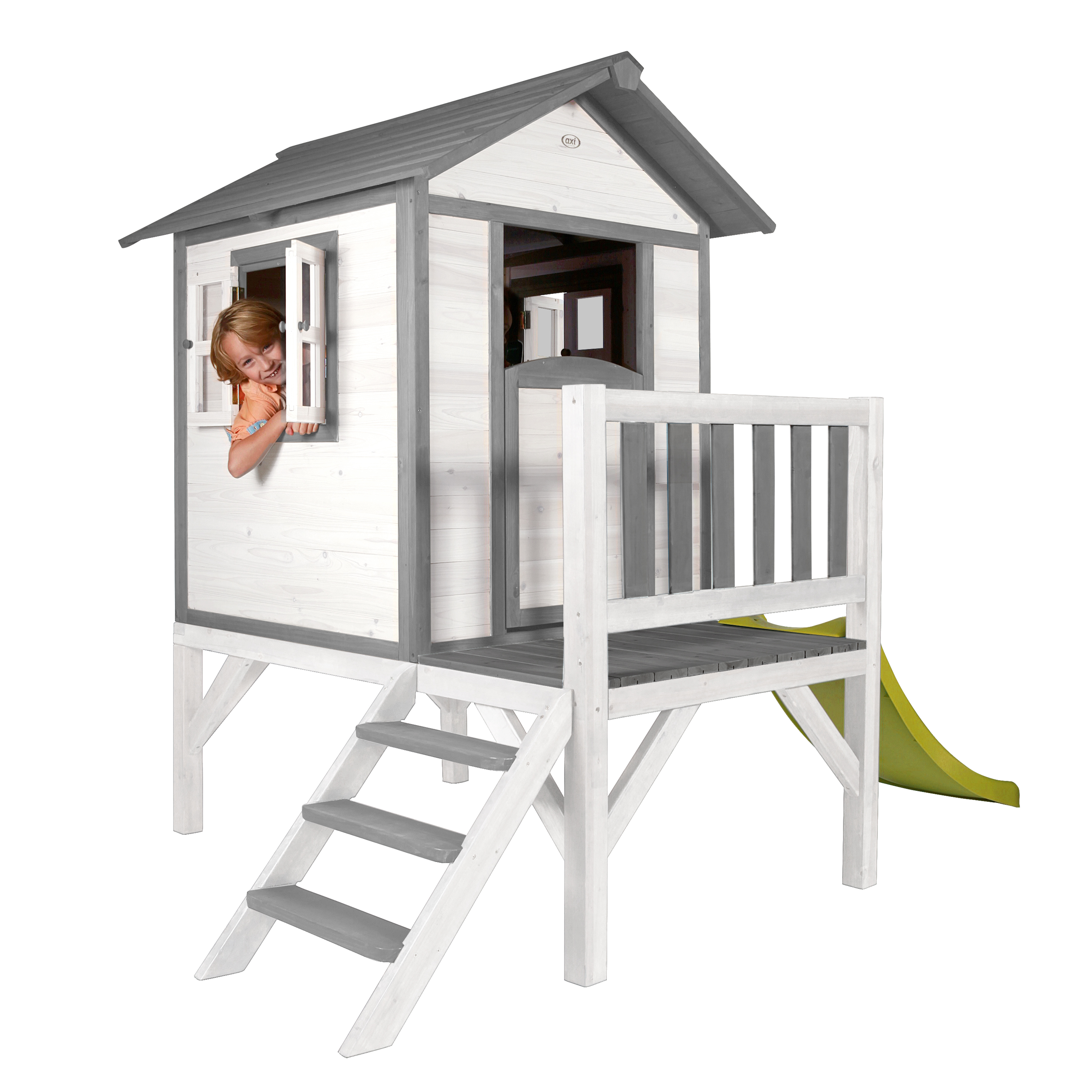 Lodge XL Playhouse Classic - Lime Green Slide