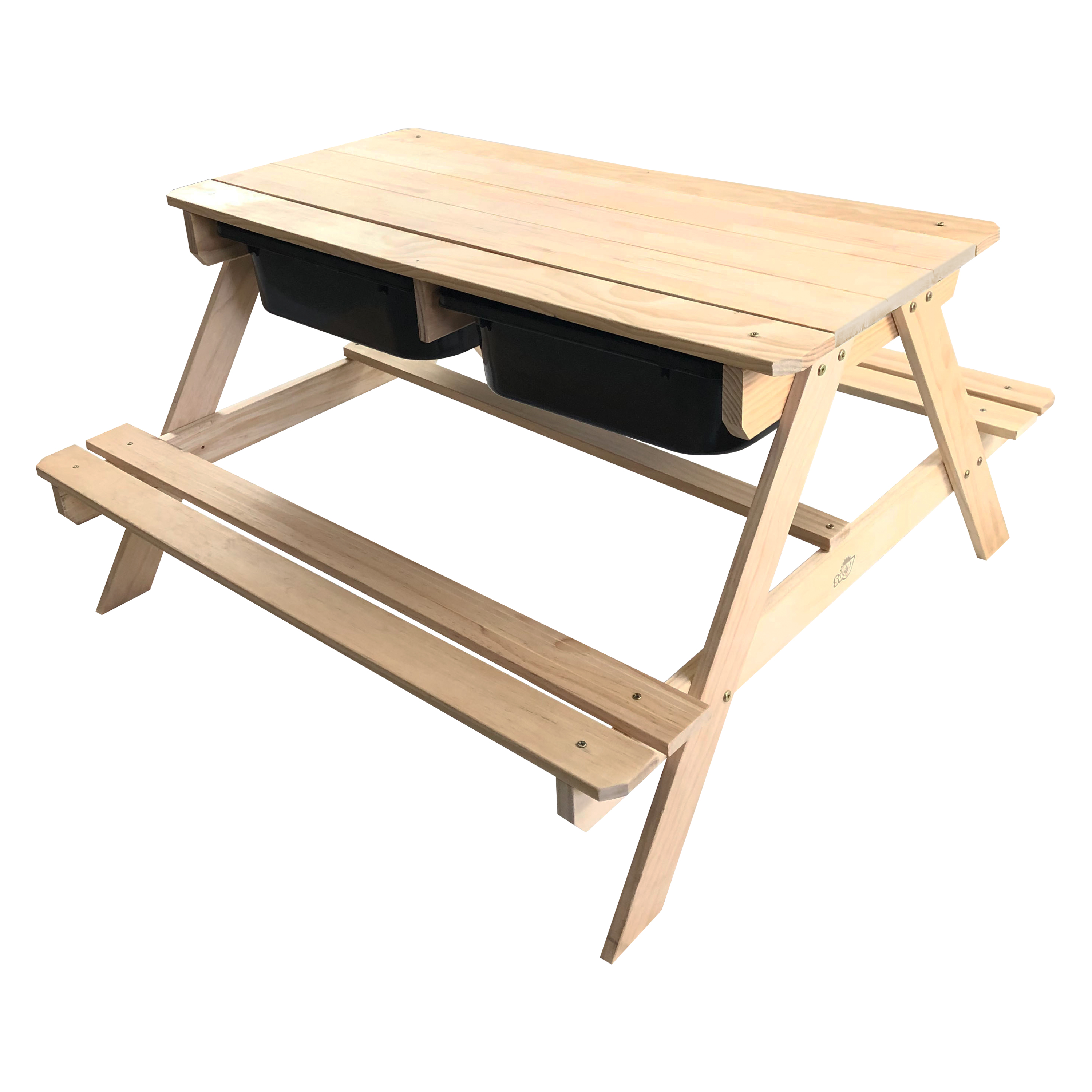 Dual Top 2.0 Sand & Water Picnic Table with Black Bins - Limited Edition