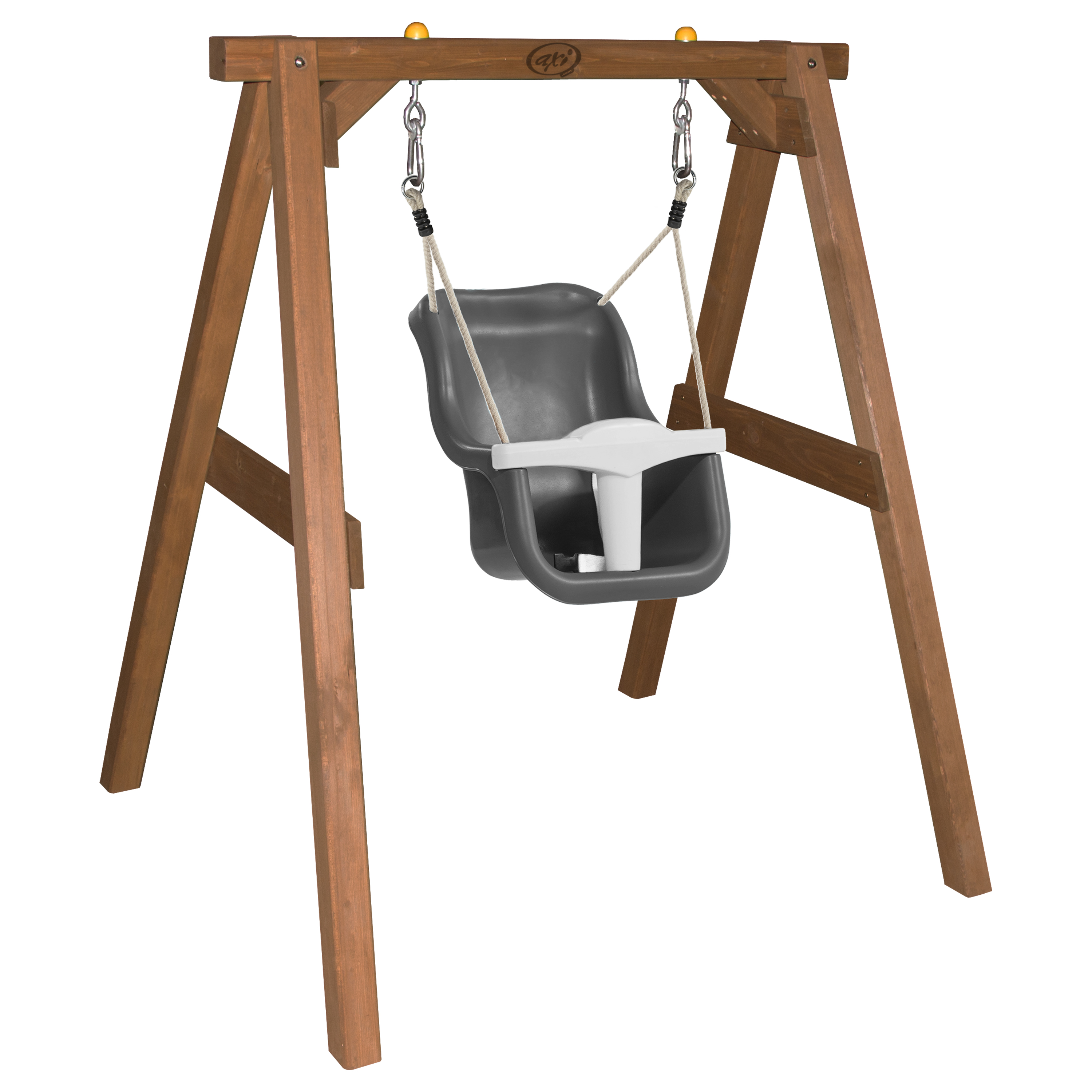 Baby Swing Brown with seat Grey/White