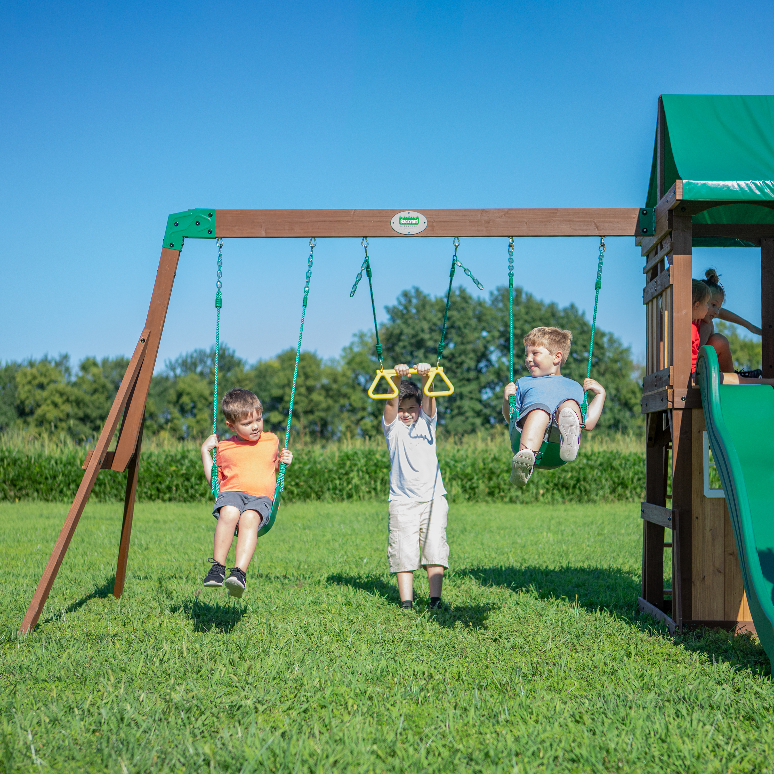 Lakewood Swing Set with Slide 