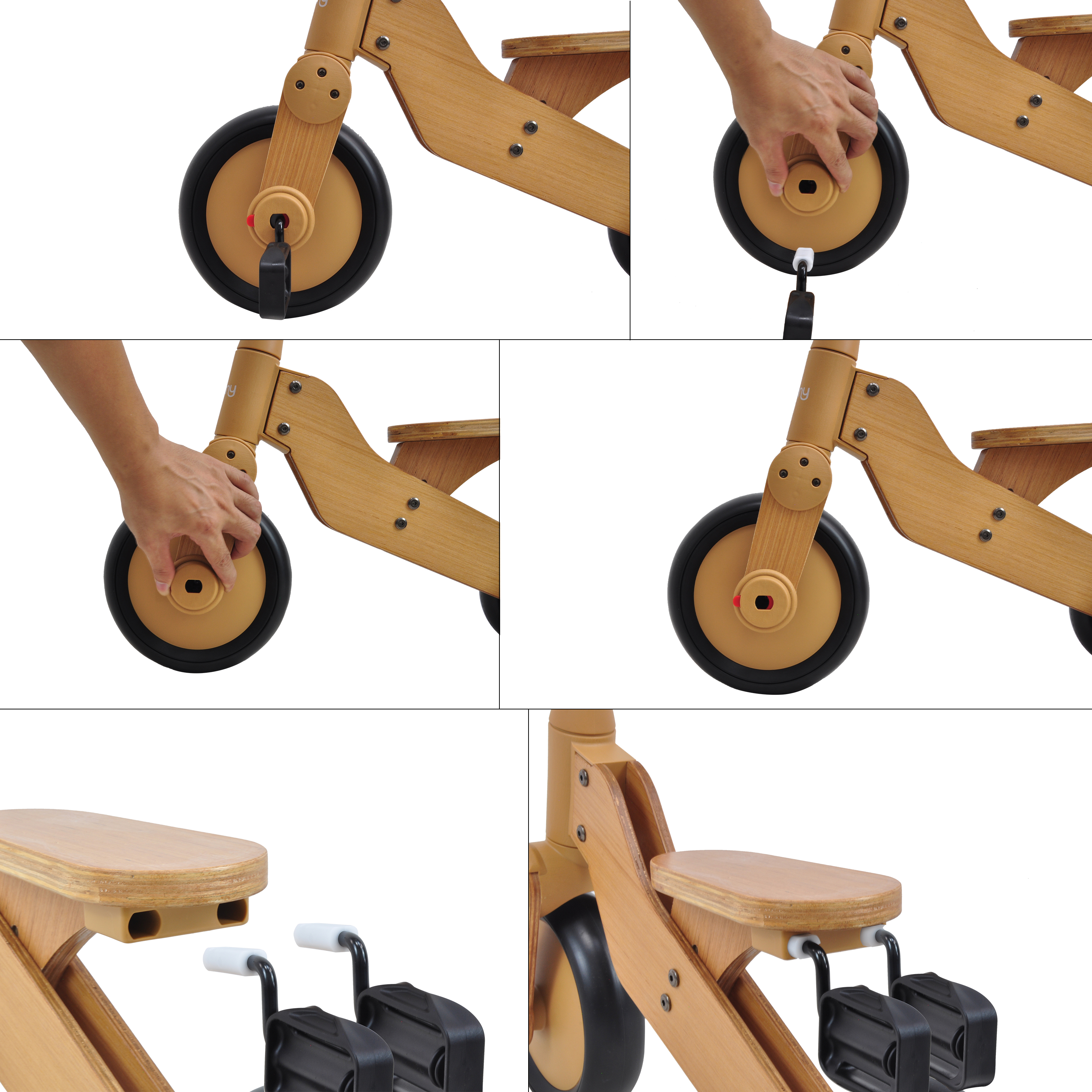 Walker 2-in-1 Wooden Balance Bike 1000