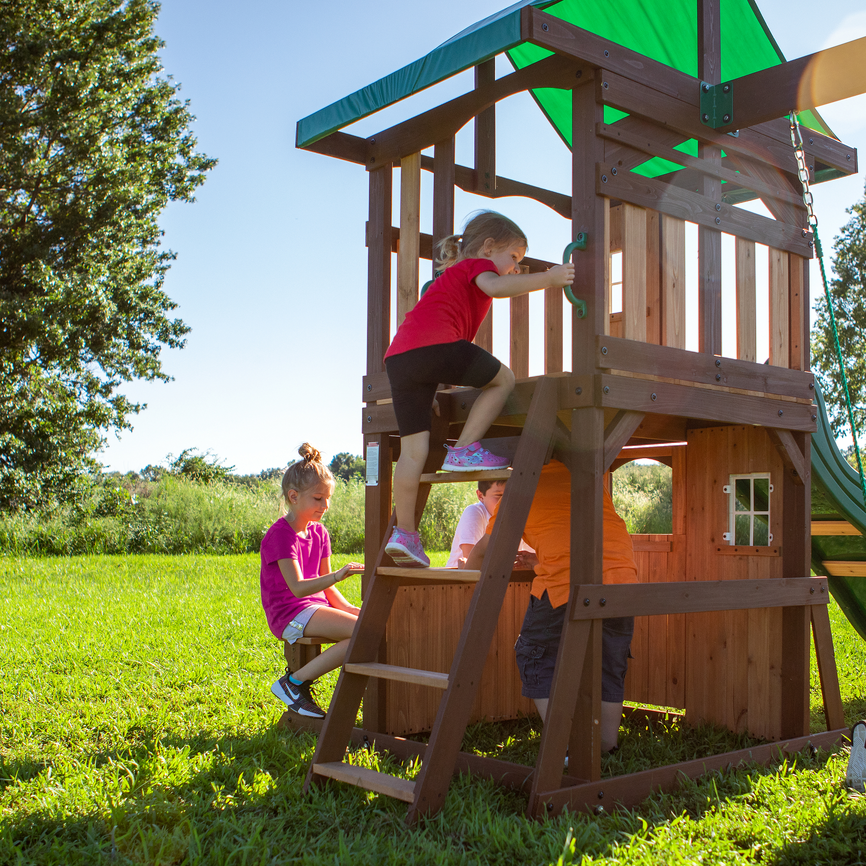 Lakewood Swing Set with Slide 