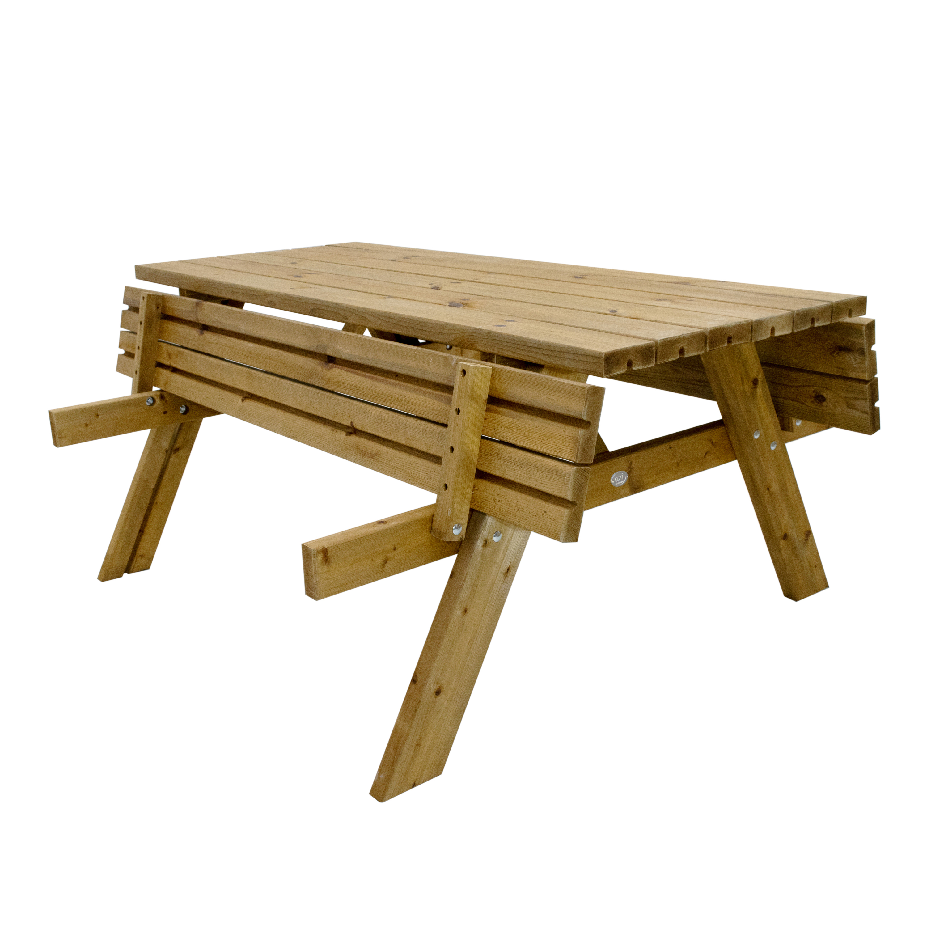 AXI Julie Wooden Picnic Table Classic 177 x 154 cm - Brown