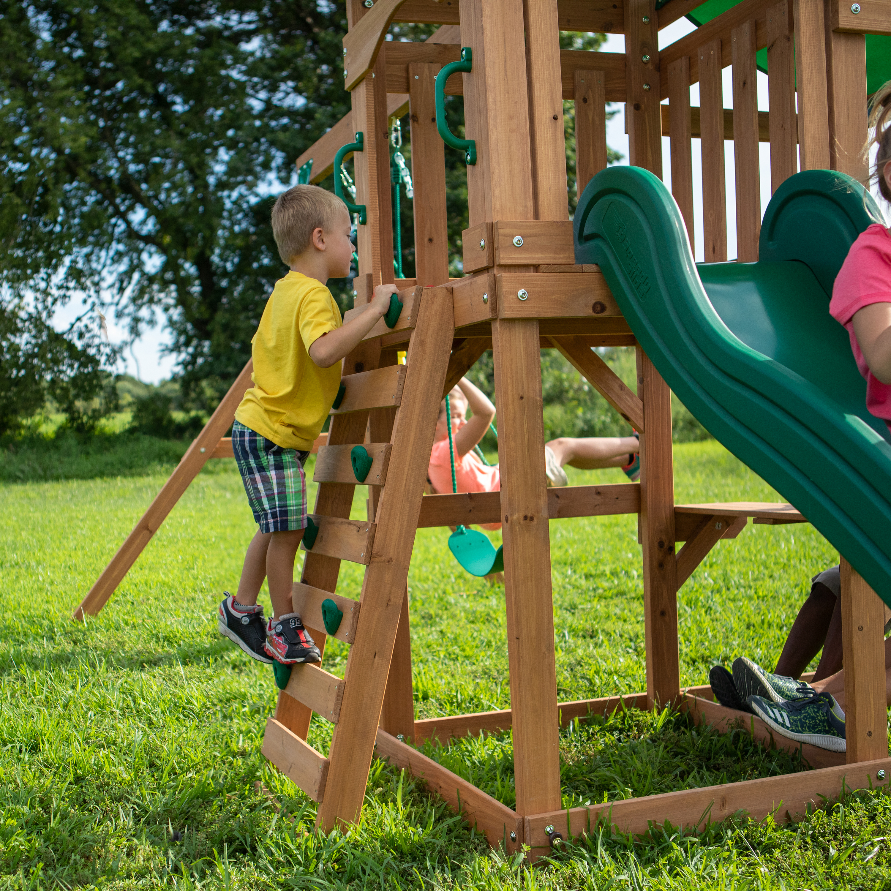 Belmont Swing Set with Slide